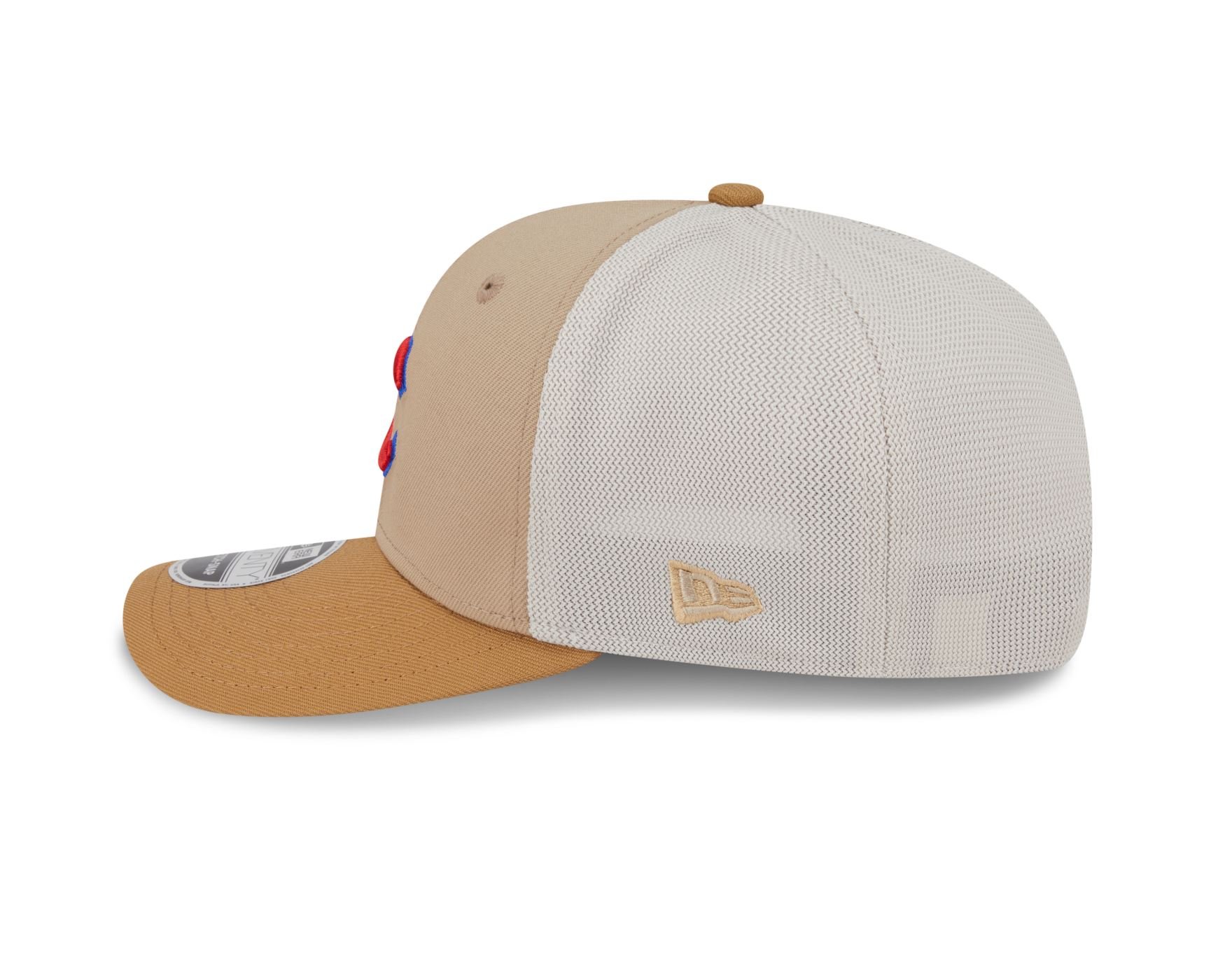 Bone New Era 9SEVENTY STRETCH SNAP Chicago Cubs MLB Bege Bege 7