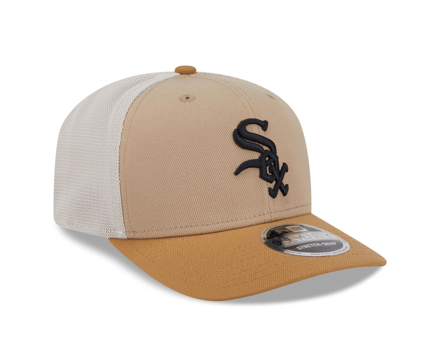 Bone New Era 9SEVENTY STRETCH SNAP Chicago White Sox MLB Bege Bege 3