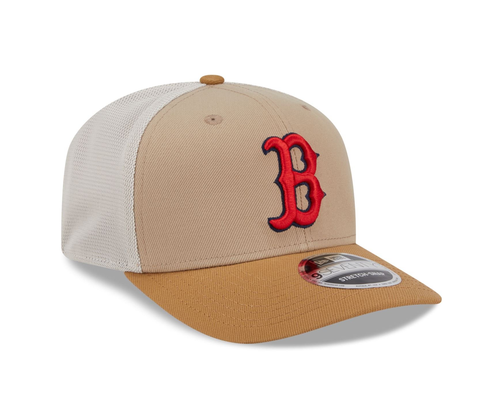 Bone New Era 9SEVENTY STRETCH SNAP Boston Red Sox MLB Bege Bege 3