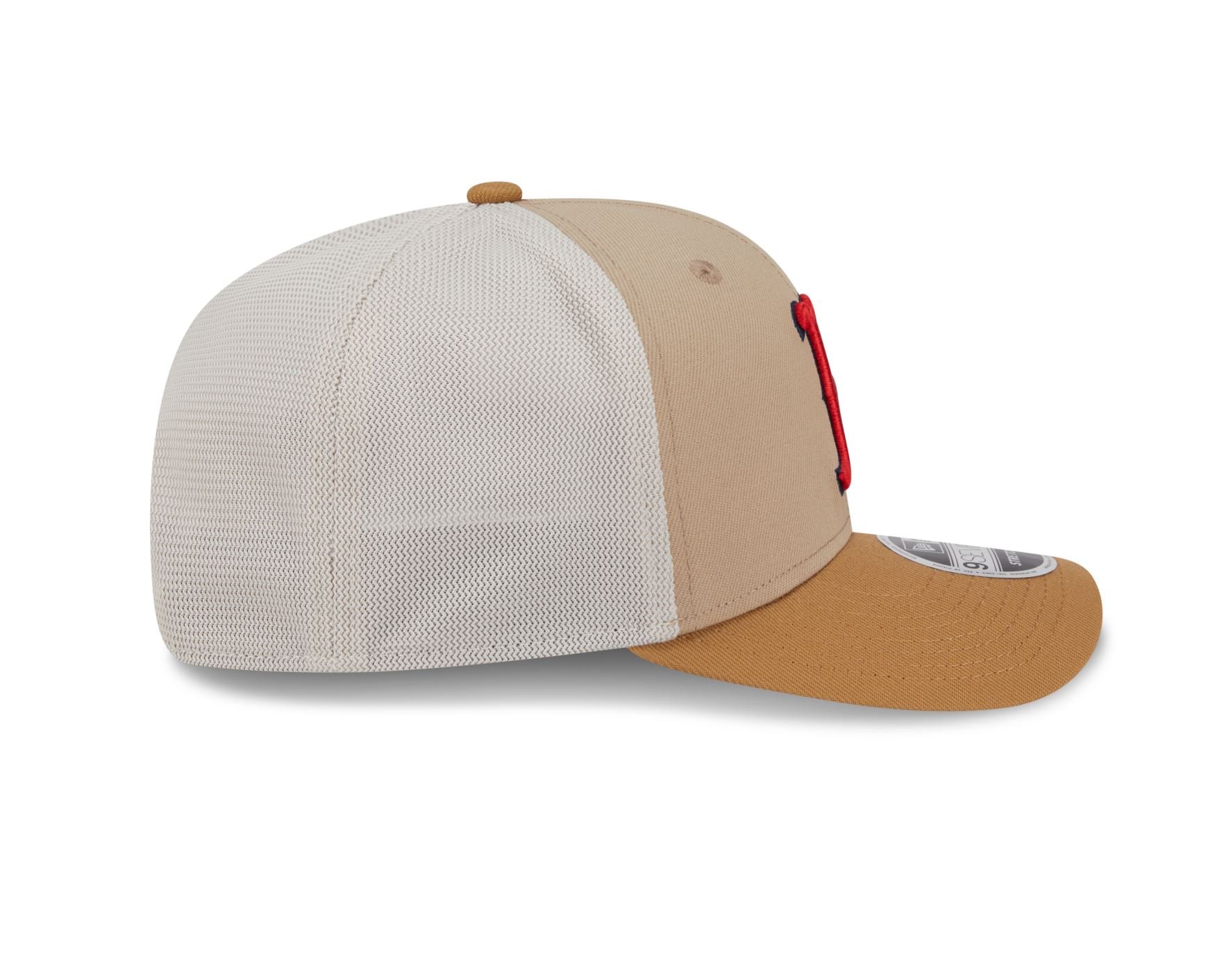 Bone New Era 9SEVENTY STRETCH SNAP Boston Red Sox MLB Bege Bege 4