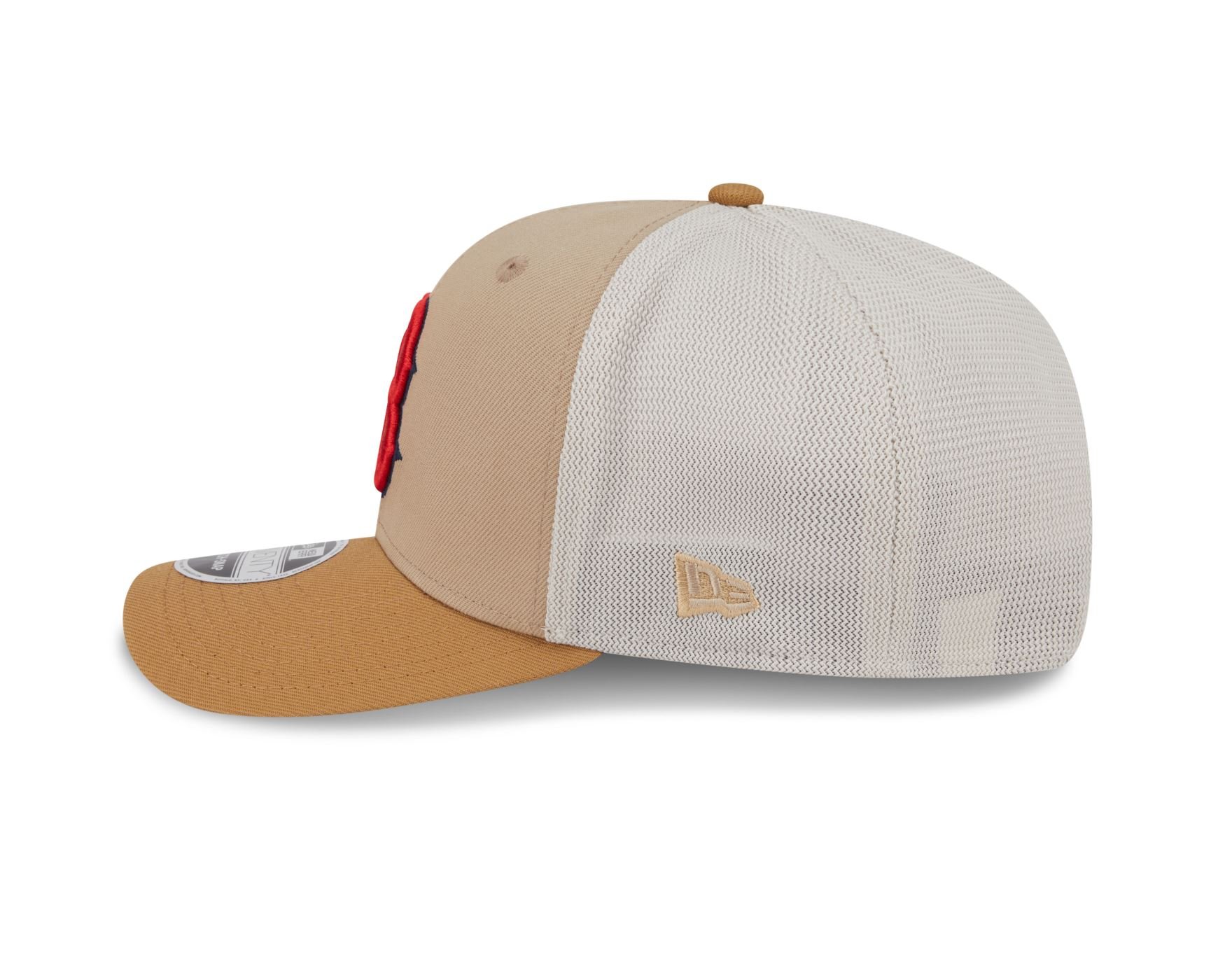 Bone New Era 9SEVENTY STRETCH SNAP Boston Red Sox MLB Bege Bege 7