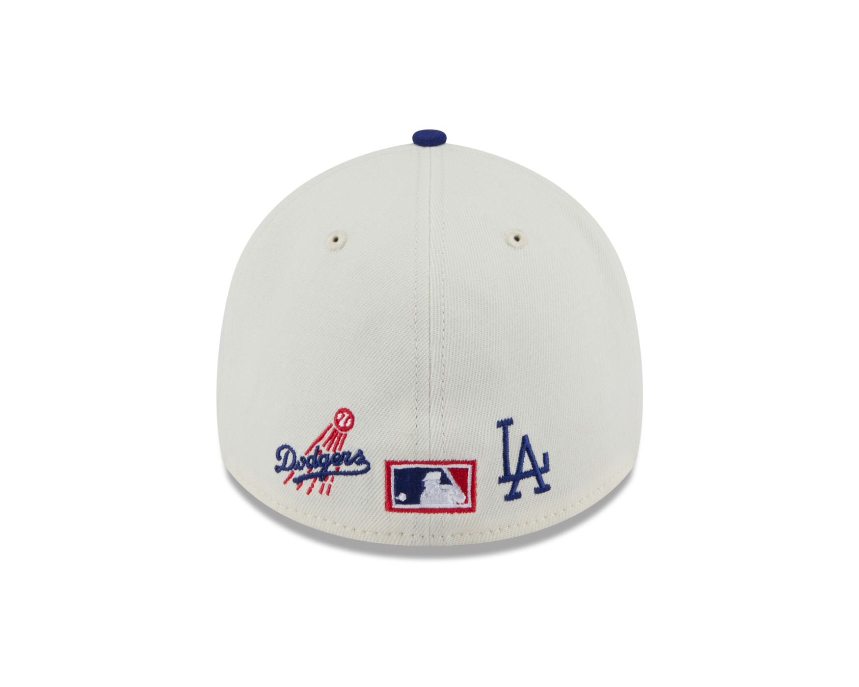Bone New Era 39THIRTY A-FRAME Los Angeles Dodgers MLB Branco Branco/Azul 5