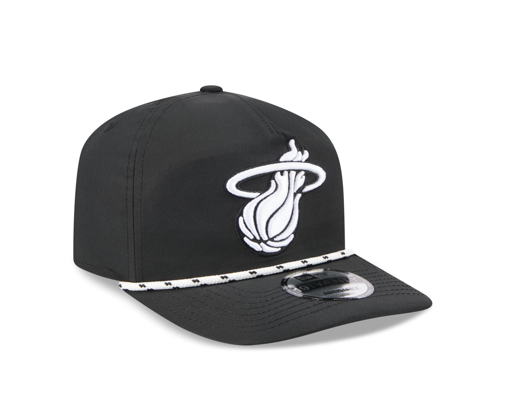 Bone New Era 19TWENTY Miami Heat NBA Preto Preto 3