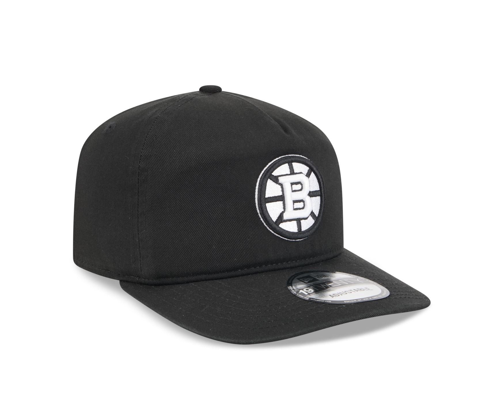 Bone New Era 19TWENTY Boston Bruins NHL Preto Preto 3