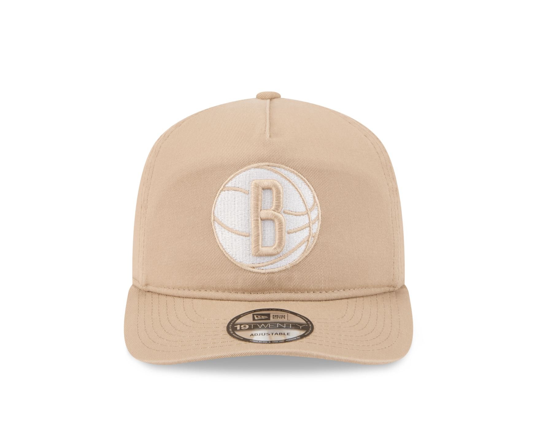Bone New Era 19TWENTY Brooklyn Nets NBA Bege Bege 2