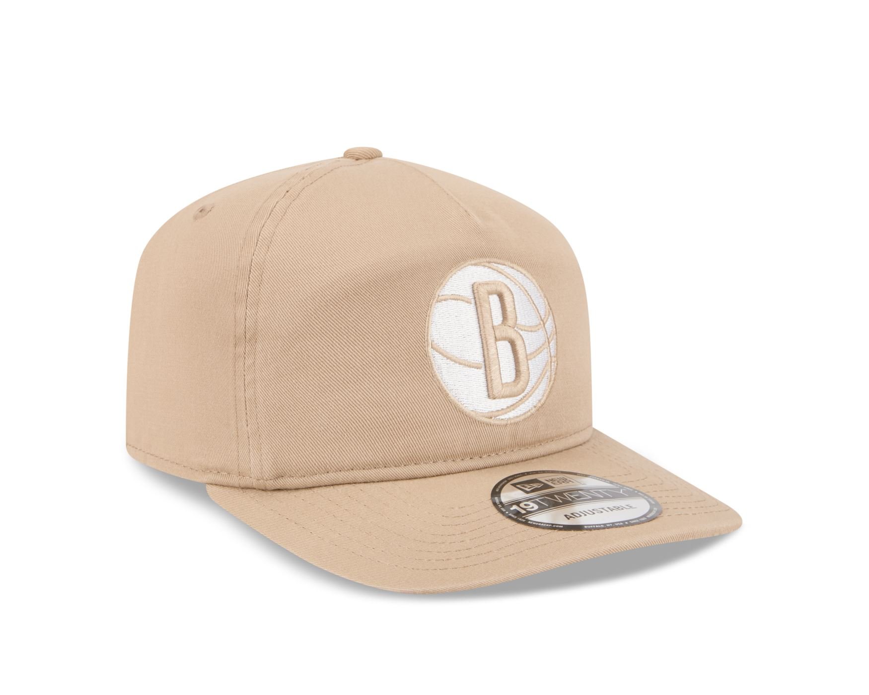 Bone New Era 19TWENTY Brooklyn Nets NBA Bege Bege 3