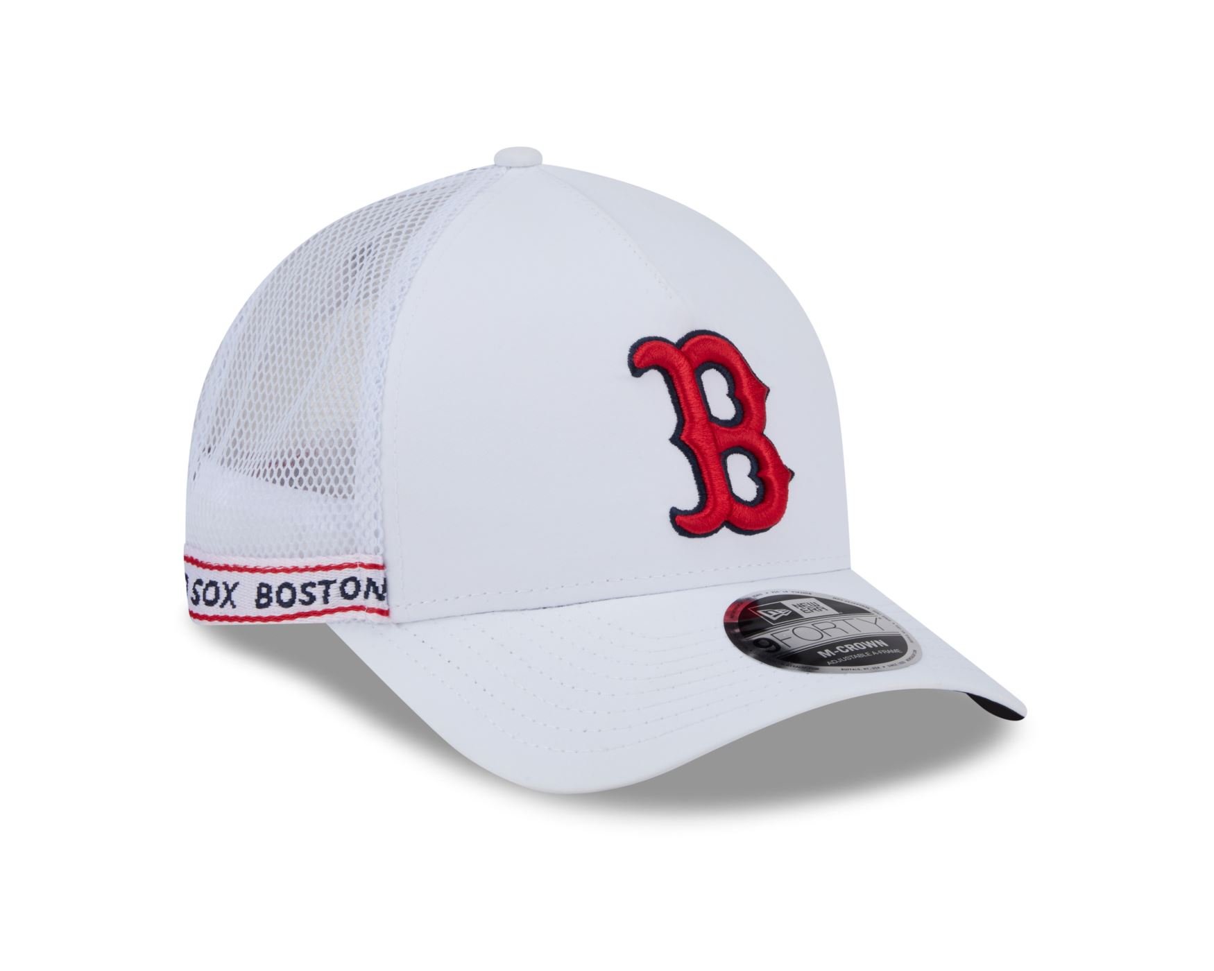 Bone New Era 9FORTY M-CROWN Boston Red Sox MLB Marinho Branco 3