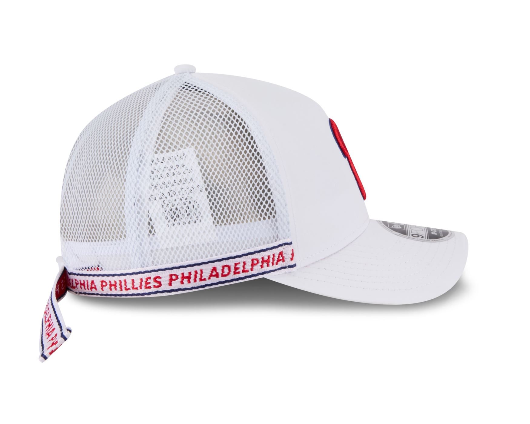 Bone New Era 9FORTY M-CROWN Philadelphia Phillies MLB Vermelho Branco 4