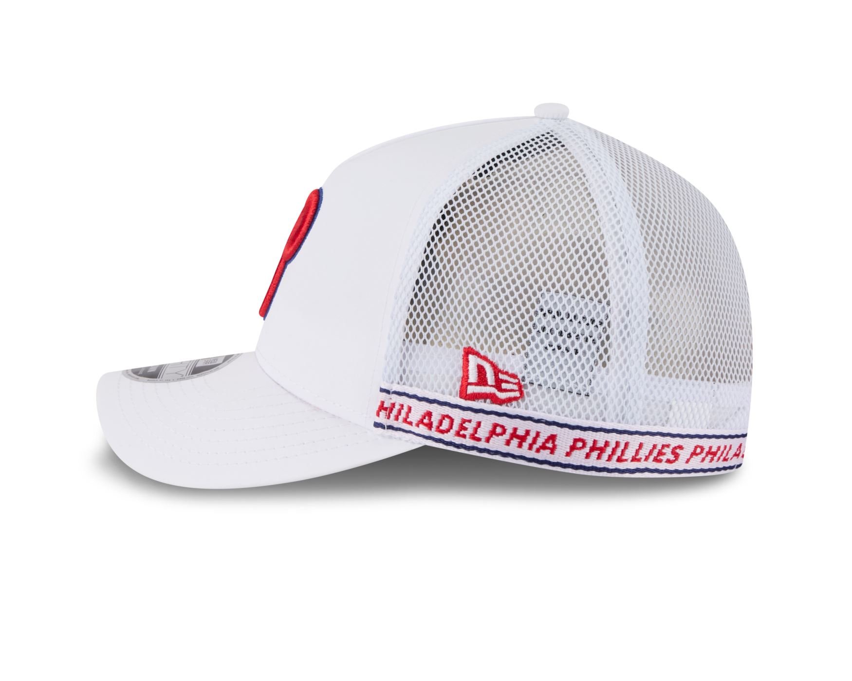 Bone New Era 9FORTY M-CROWN Philadelphia Phillies MLB Vermelho Branco 7