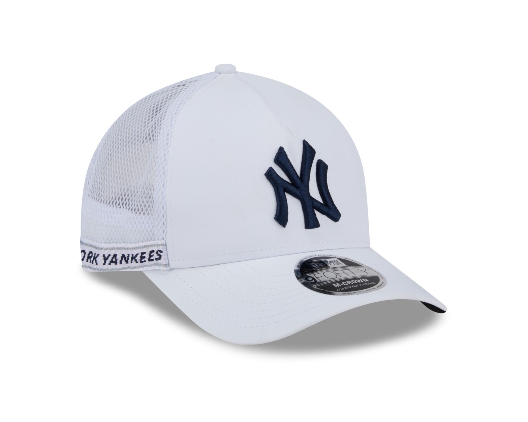 Bone New Era 9FORTY M-CROWN New York Yankees MLB Marinho Branco 3