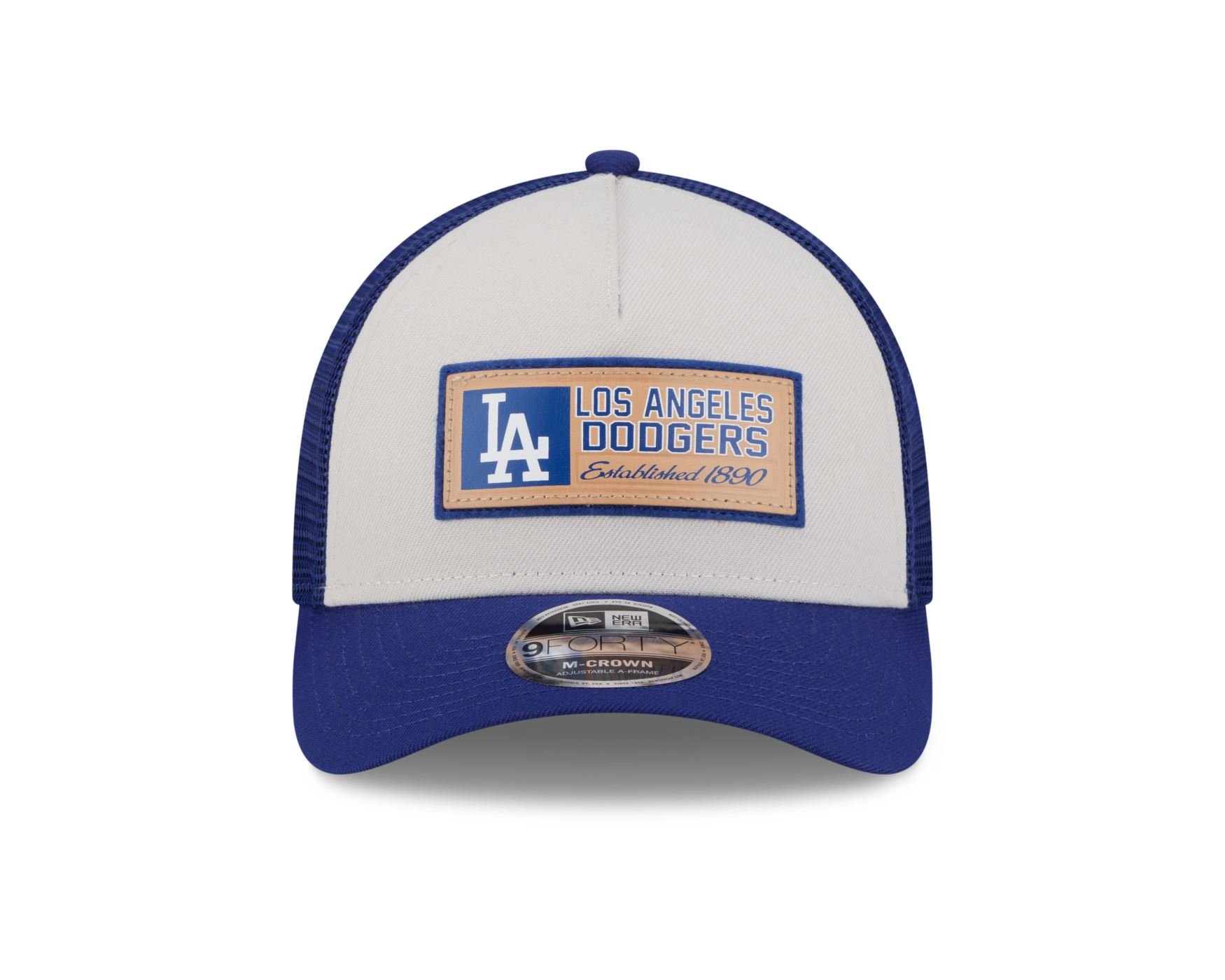 Bone New Era 9FORTY M-CROWN Los Angeles Dodgers MLB Azul Branco/Azul 2