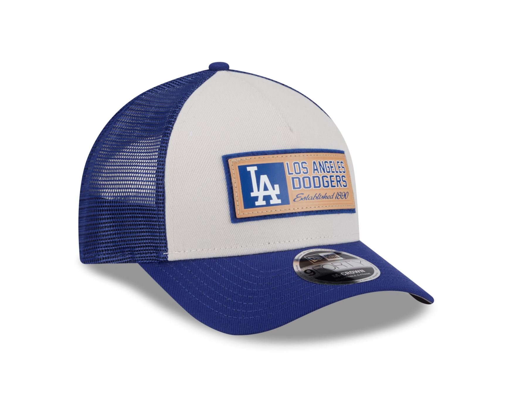 Bone New Era 9FORTY M-CROWN Los Angeles Dodgers MLB Azul Branco/Azul 3