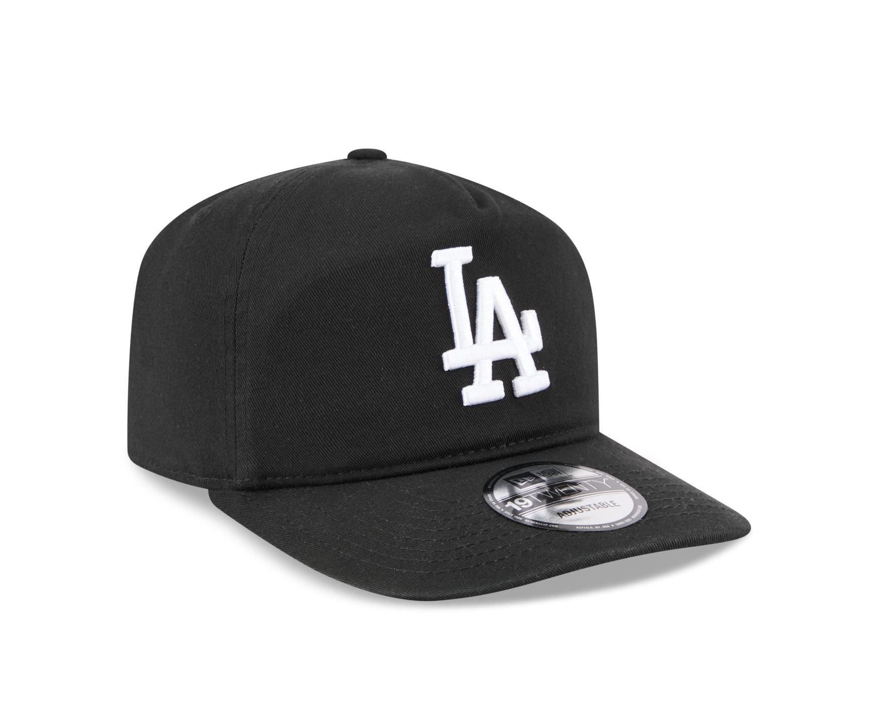 Bone New Era  19TWENTY Los Angeles Dodgers MLB Preto Preto 3