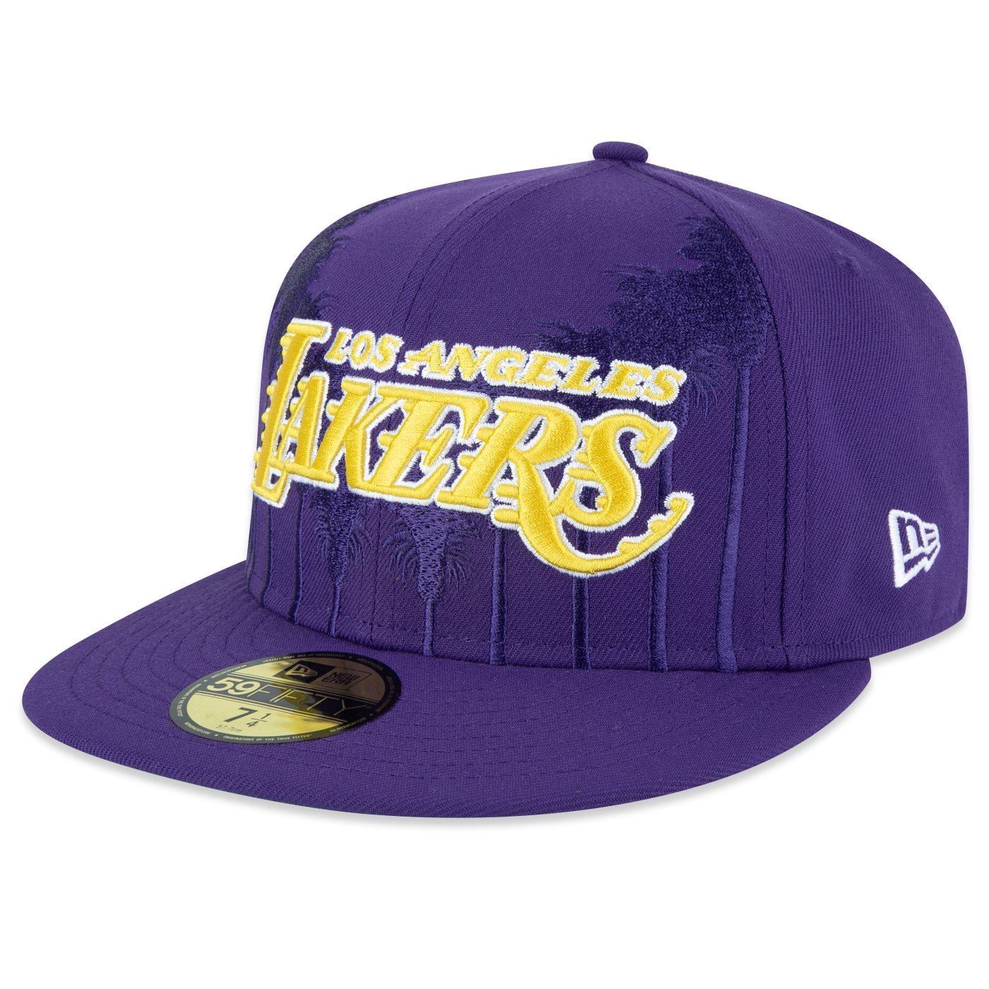 Bone New Era  59FIFTY Los Angeles Lakers NBA Roxo