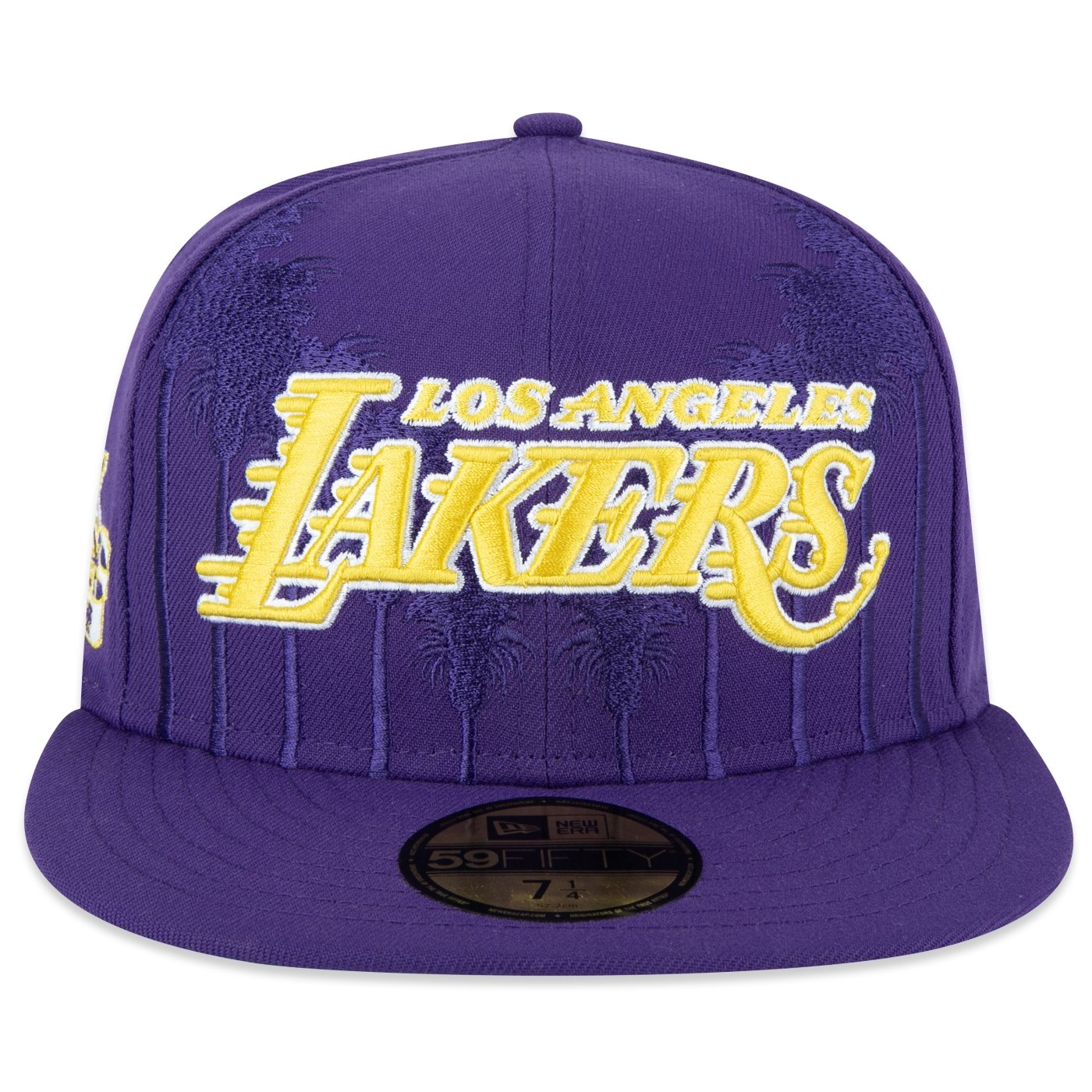Bone New Era  59FIFTY Los Angeles Lakers NBA Roxo Roxo 3