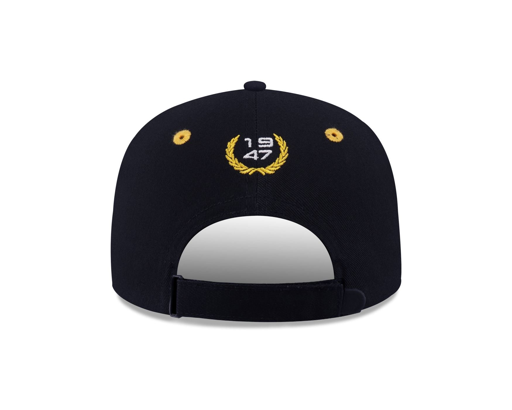 Bone New Era 9SEVENTY STRETCH SNAP Los Angeles Lakers NBA Preto Preto 3