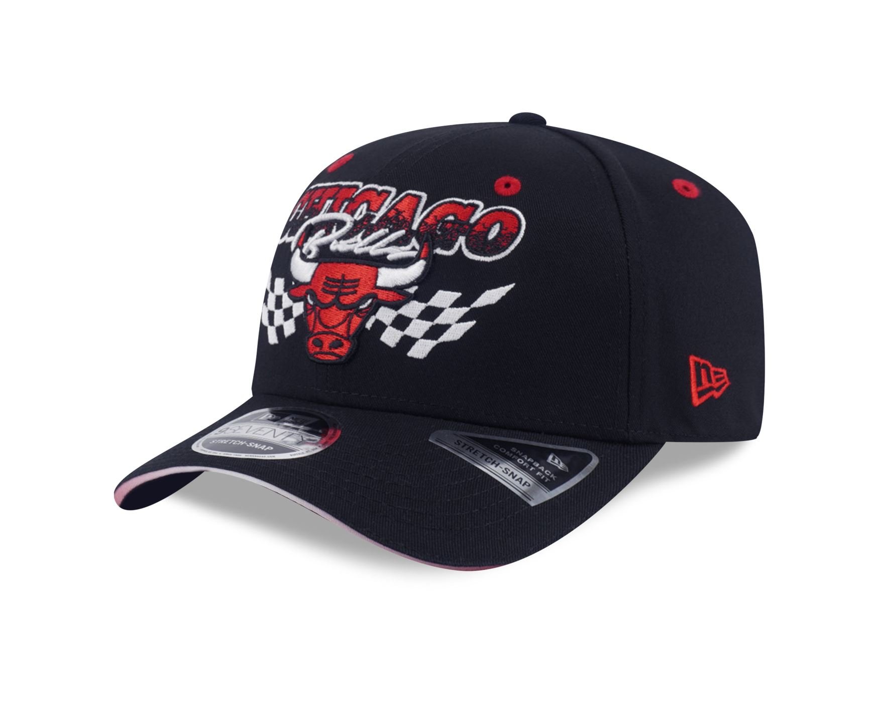 Bone New Era 9SEVENTY STRETCH SNAP Chicago Bulls NBA Preto