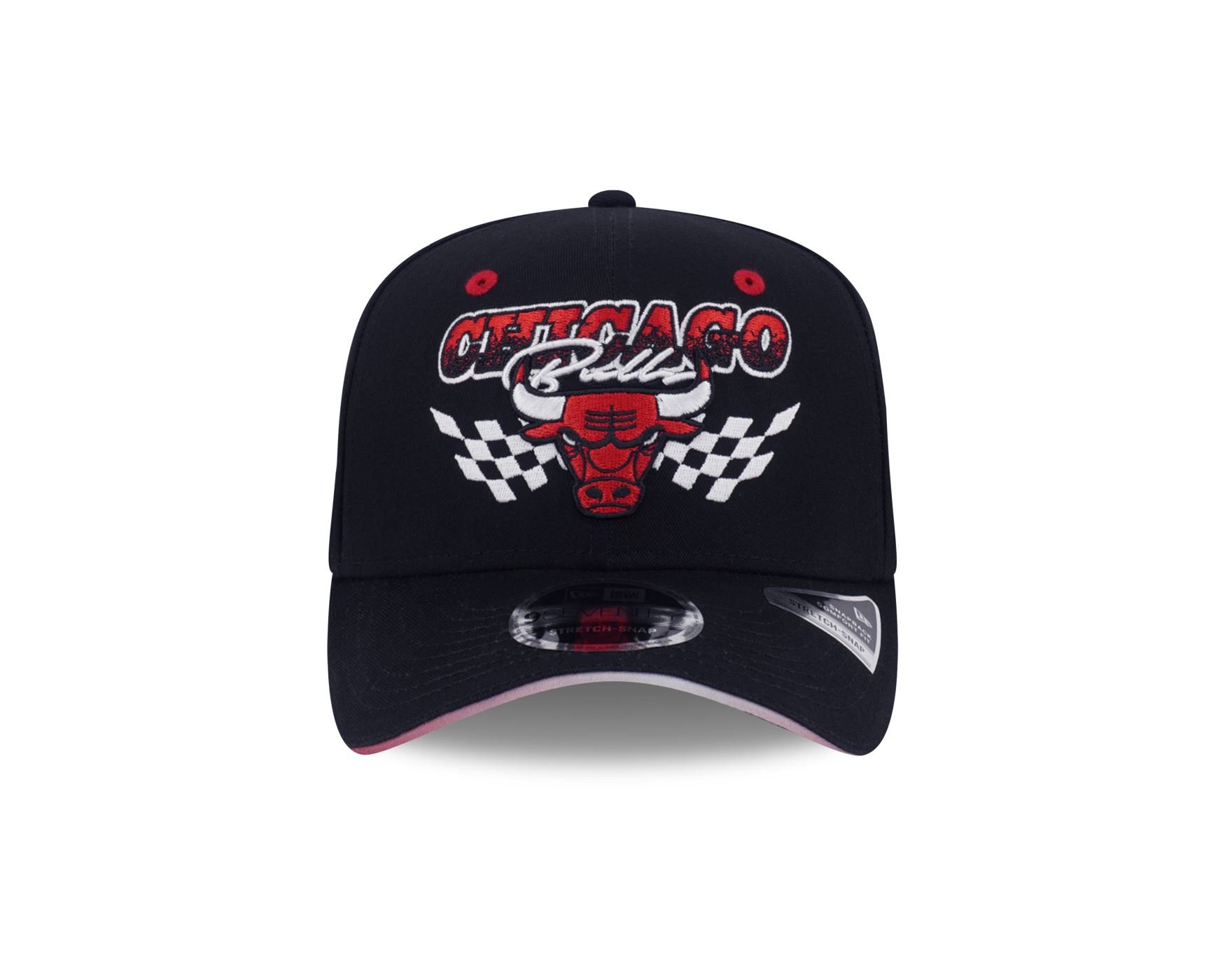 Bone New Era 9SEVENTY STRETCH SNAP Chicago Bulls NBA Preto Preto 2