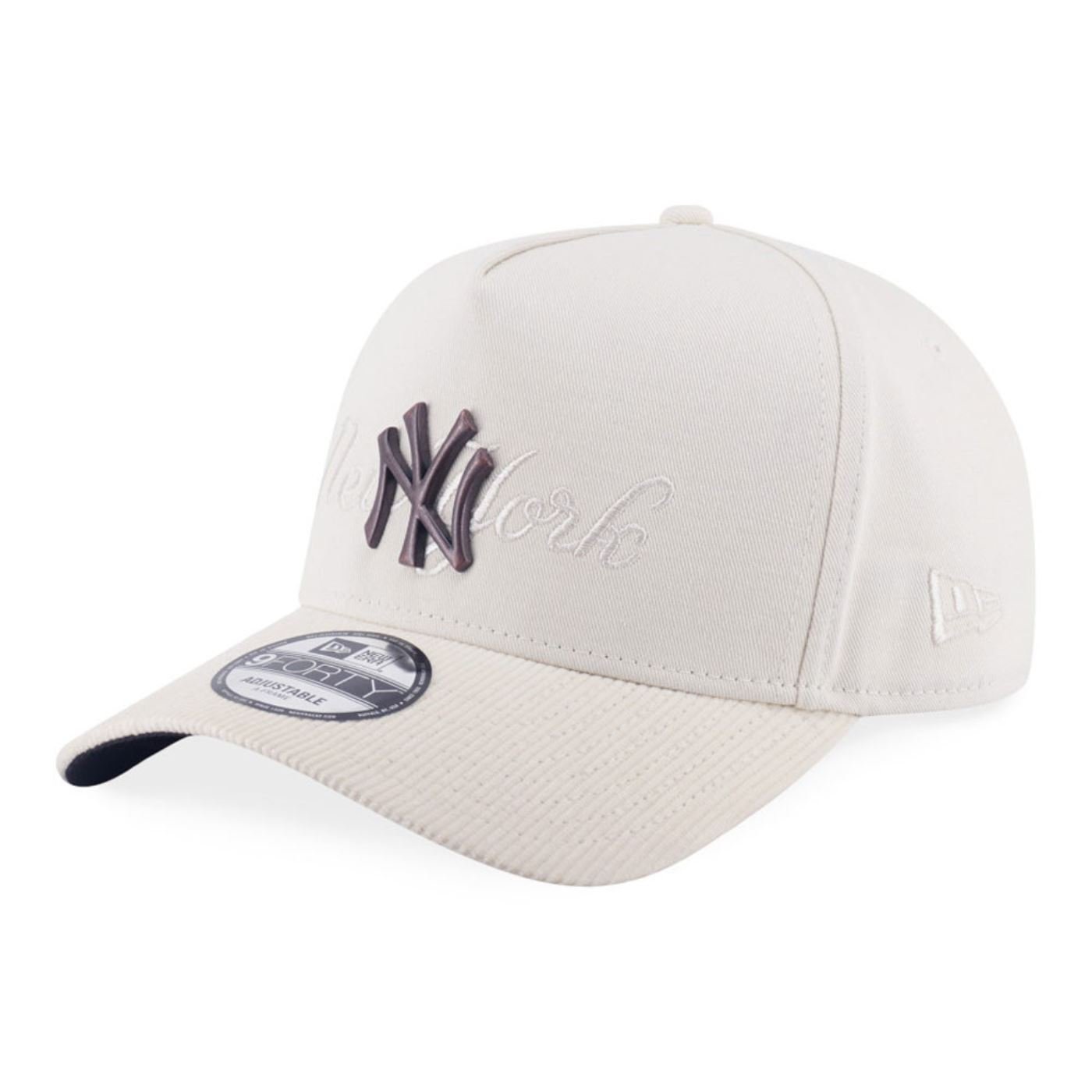 Bone New Era 9FORTY A-FRAME SNAPBACK New York Yankees MLB Off White