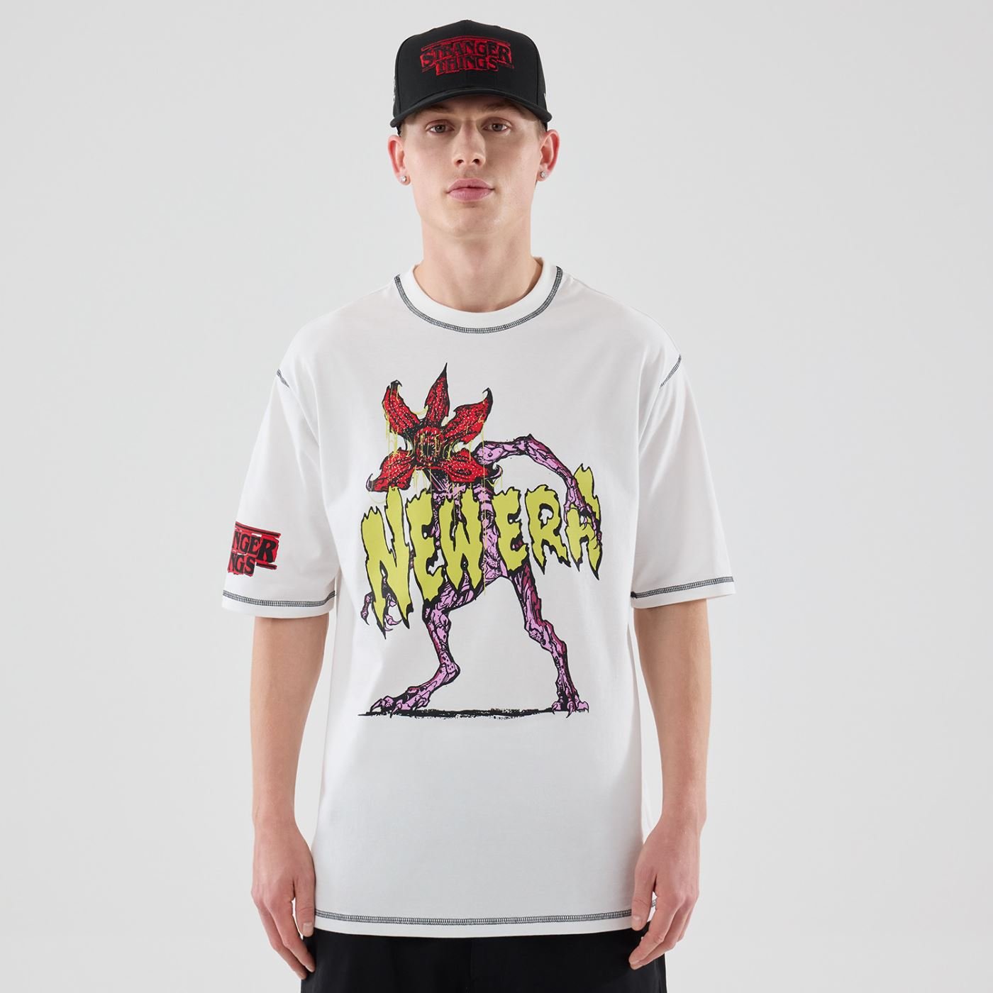 Camiseta New Era Regular Stranger Things NEW ERA Branco