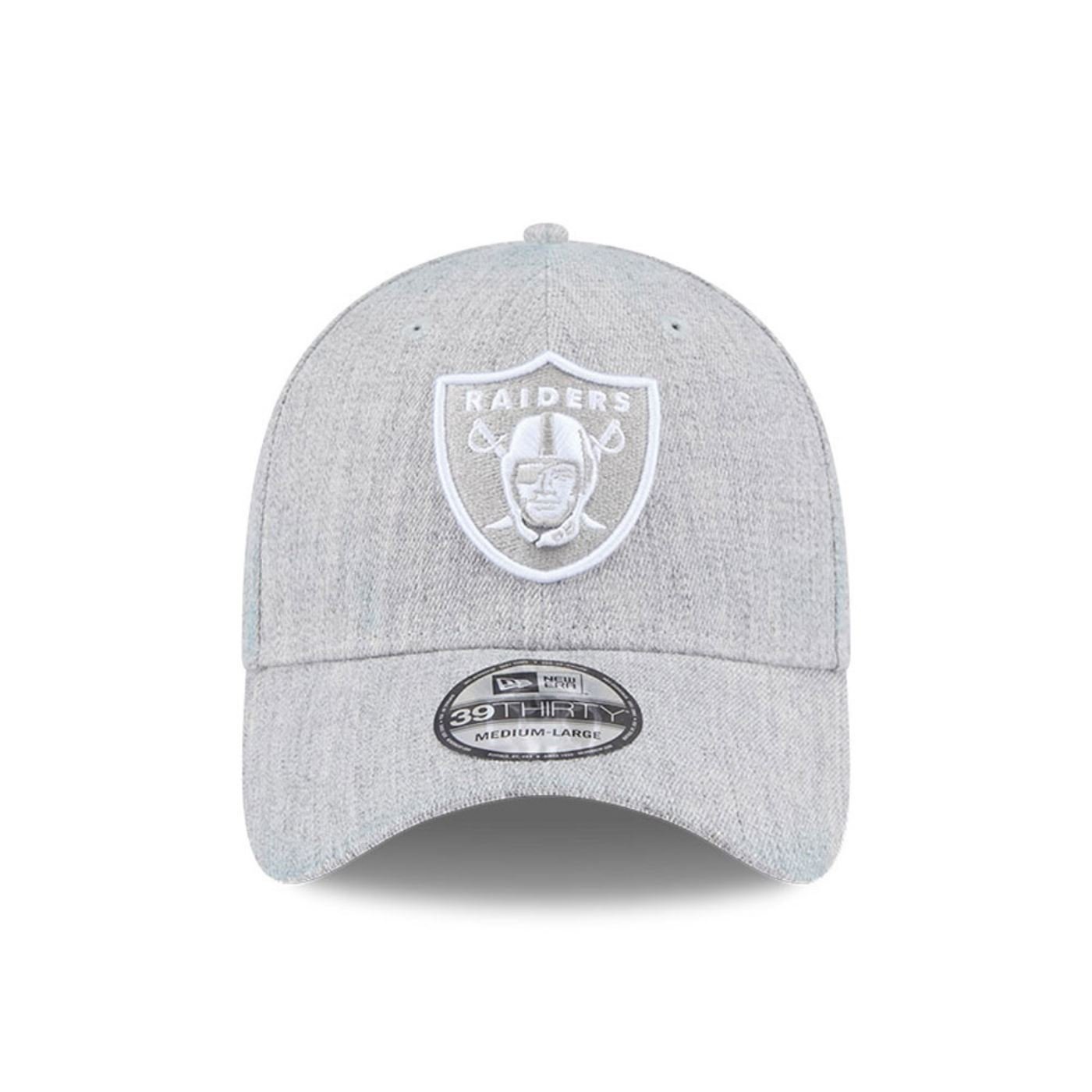 Bone New Era 39THIRTY Las Vegas Raiders NFL Cinza Cinza 2