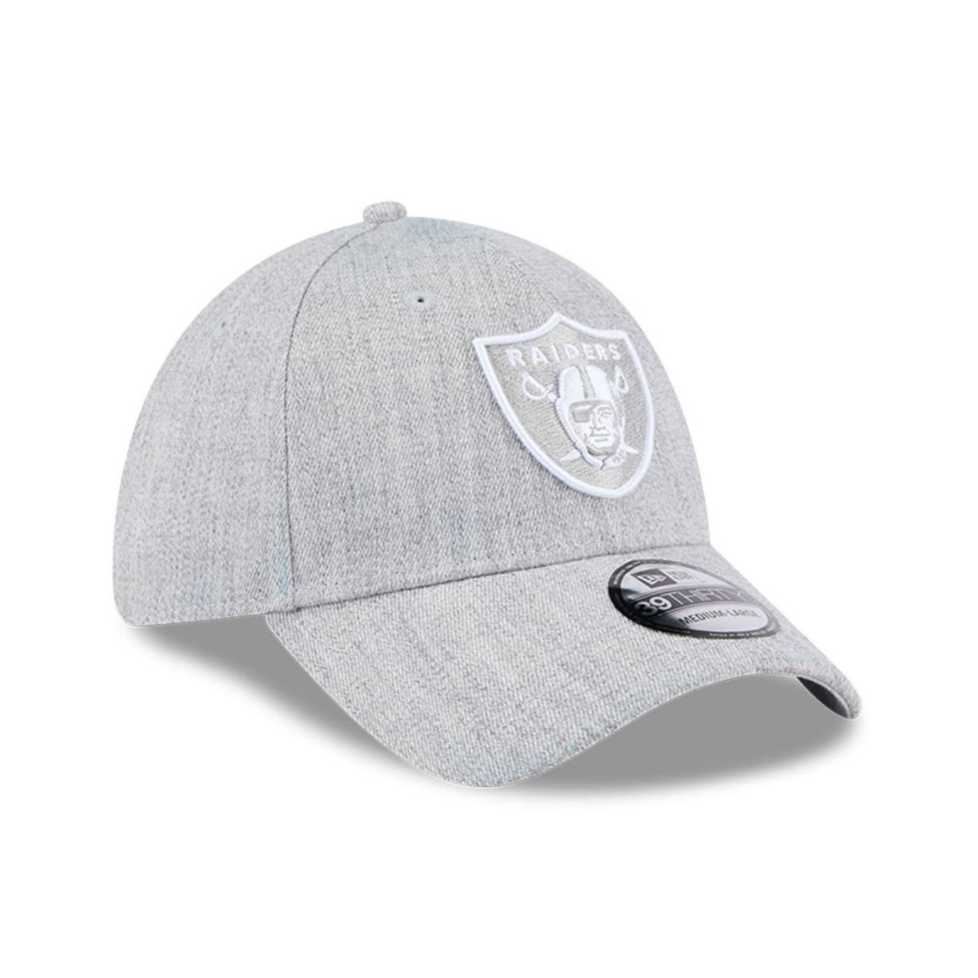 Bone New Era 39THIRTY Las Vegas Raiders NFL Cinza Cinza 3