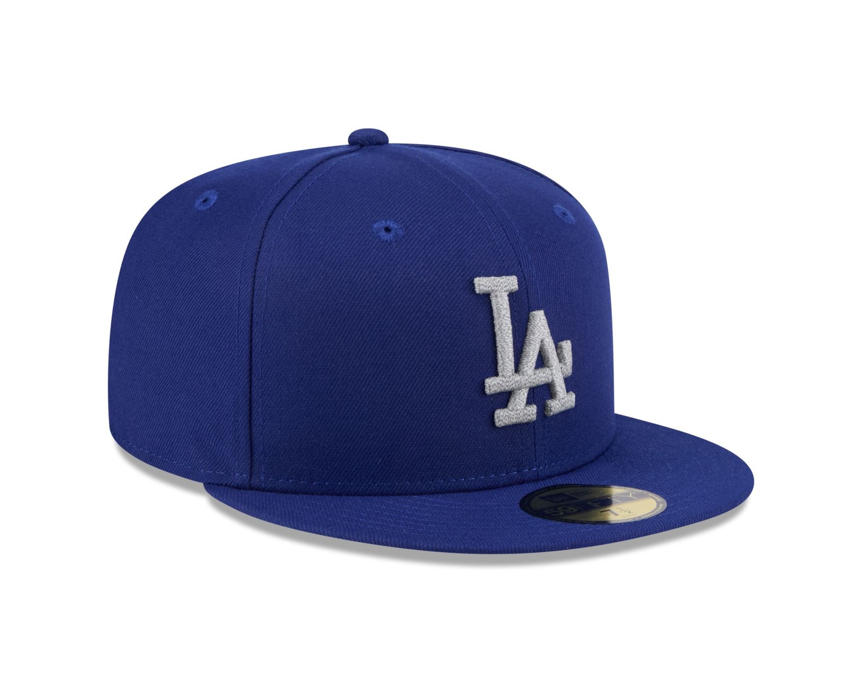 Bone New Era 59FIFTY Los Angeles Dodgers MLB Off White Azul 3