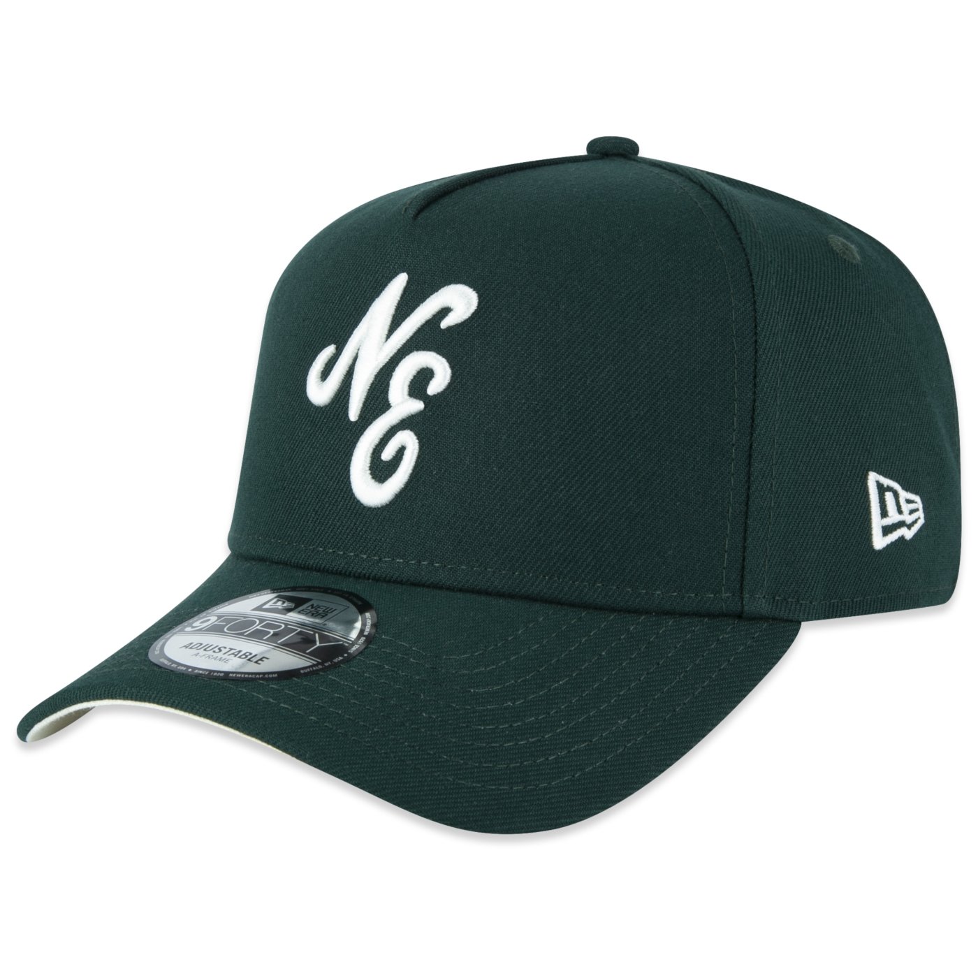 Bone New Era  9FORTY A-Frame Branded Verde