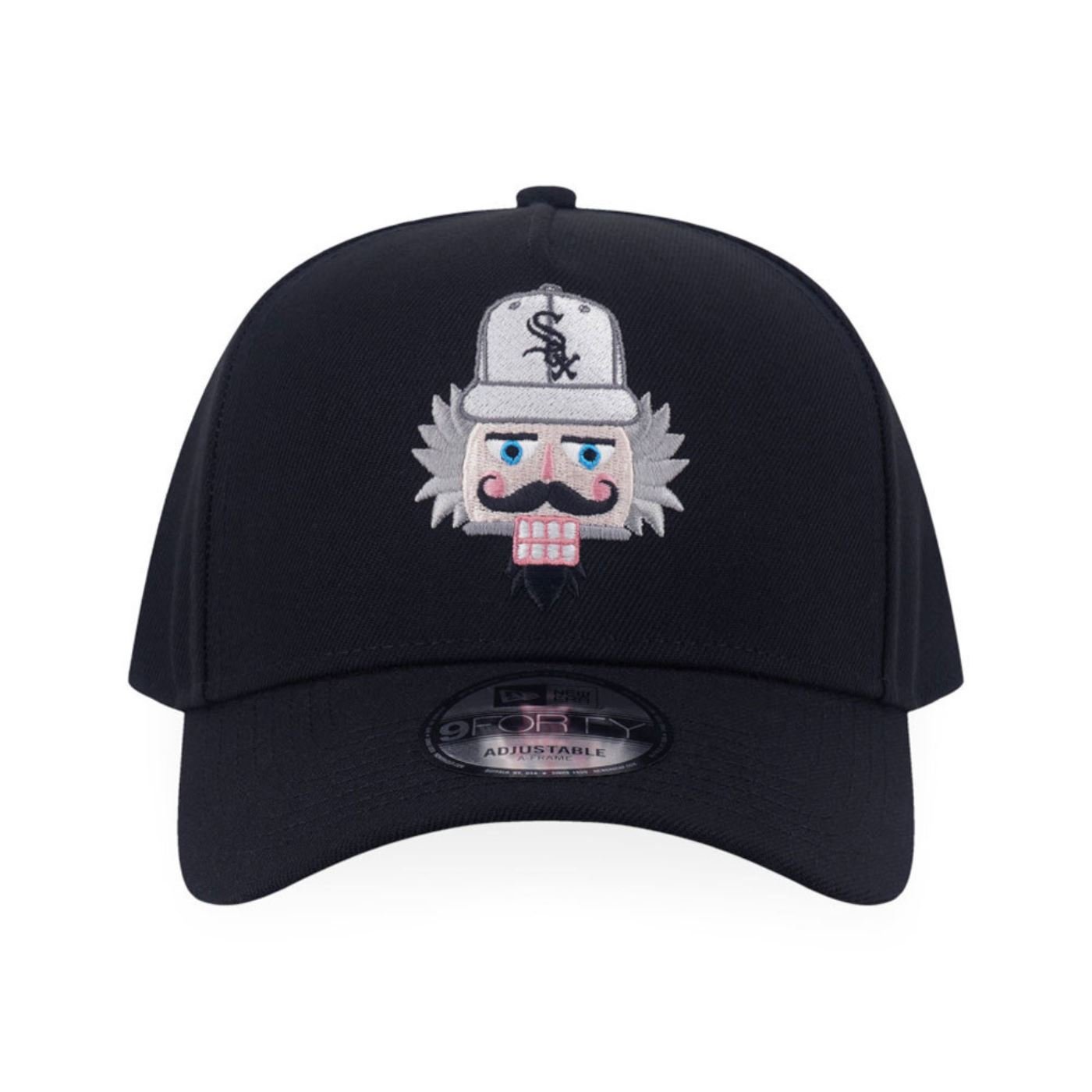 Bone New Era 9FORTY A-FRAME SNAPBACK Chicago White Sox MLB Preto Preto 2