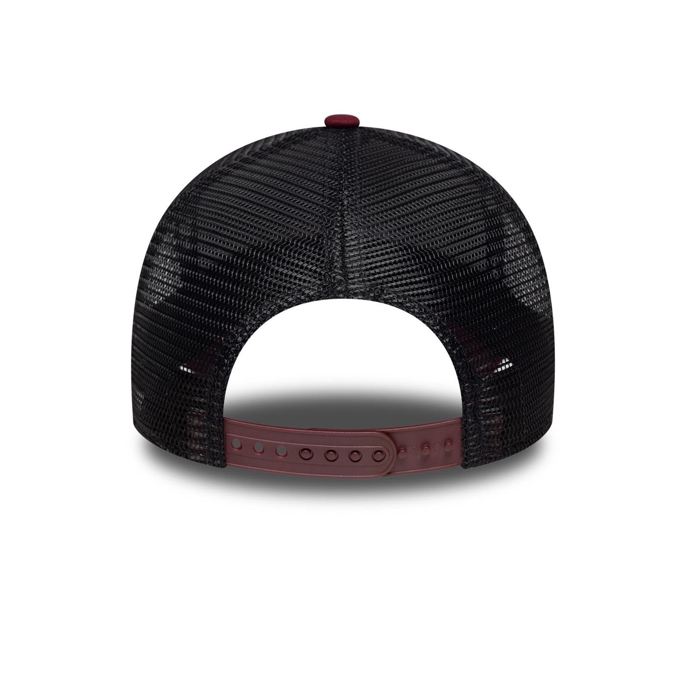 Bone New Era 9FORTY A-Frame Trucker Branded Vermelho Vinho 4