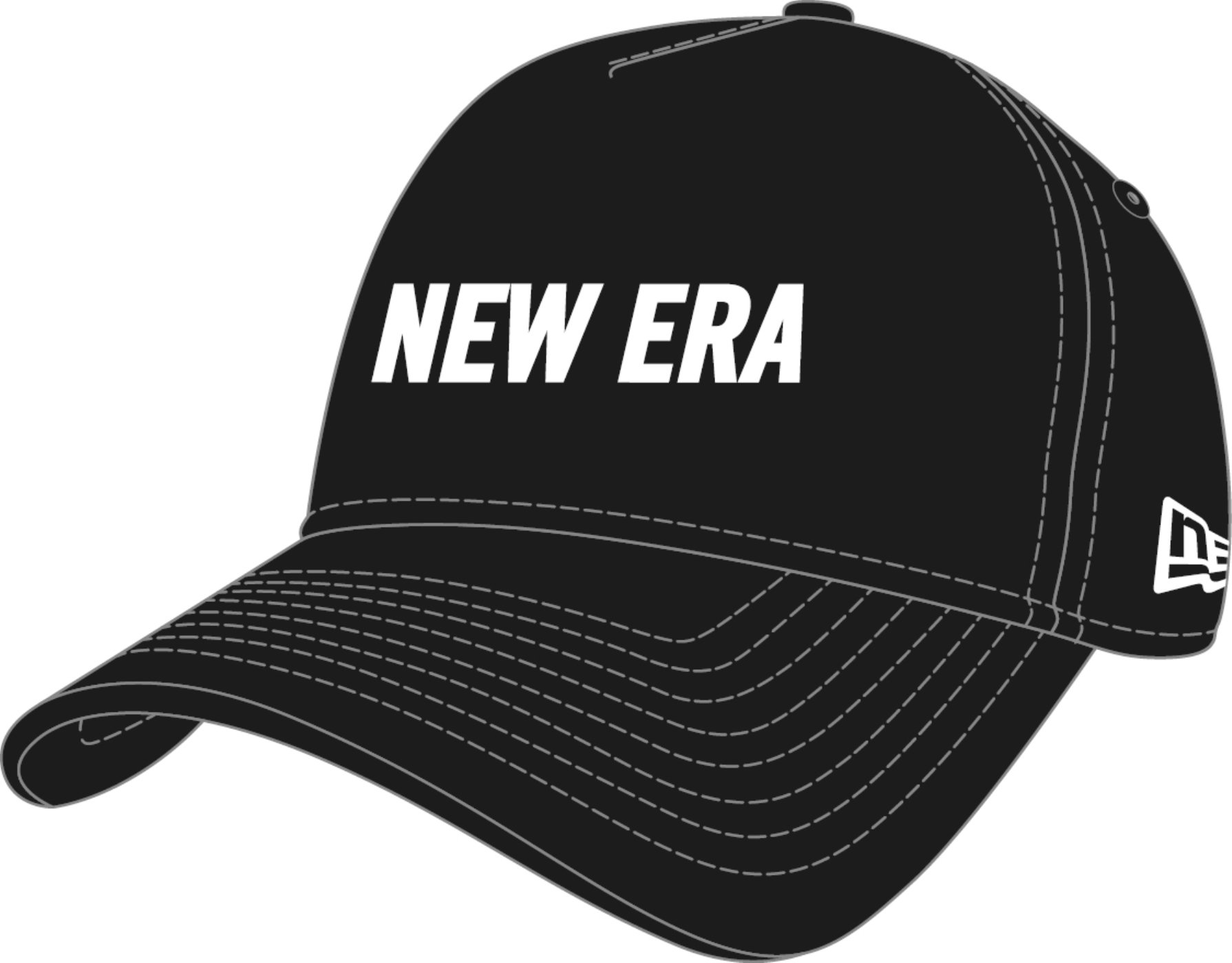 Bone New Era 9TWENTY STRAPBACK Branded Preto