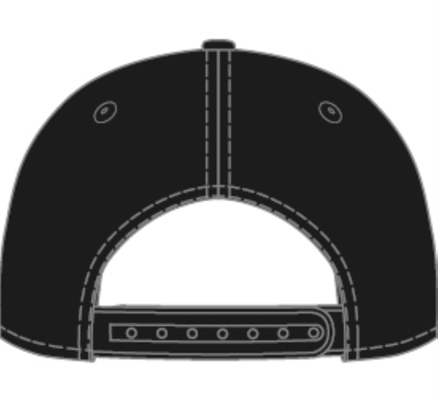 Bone New Era 9TWENTY STRAPBACK Branded Preto Preto 2