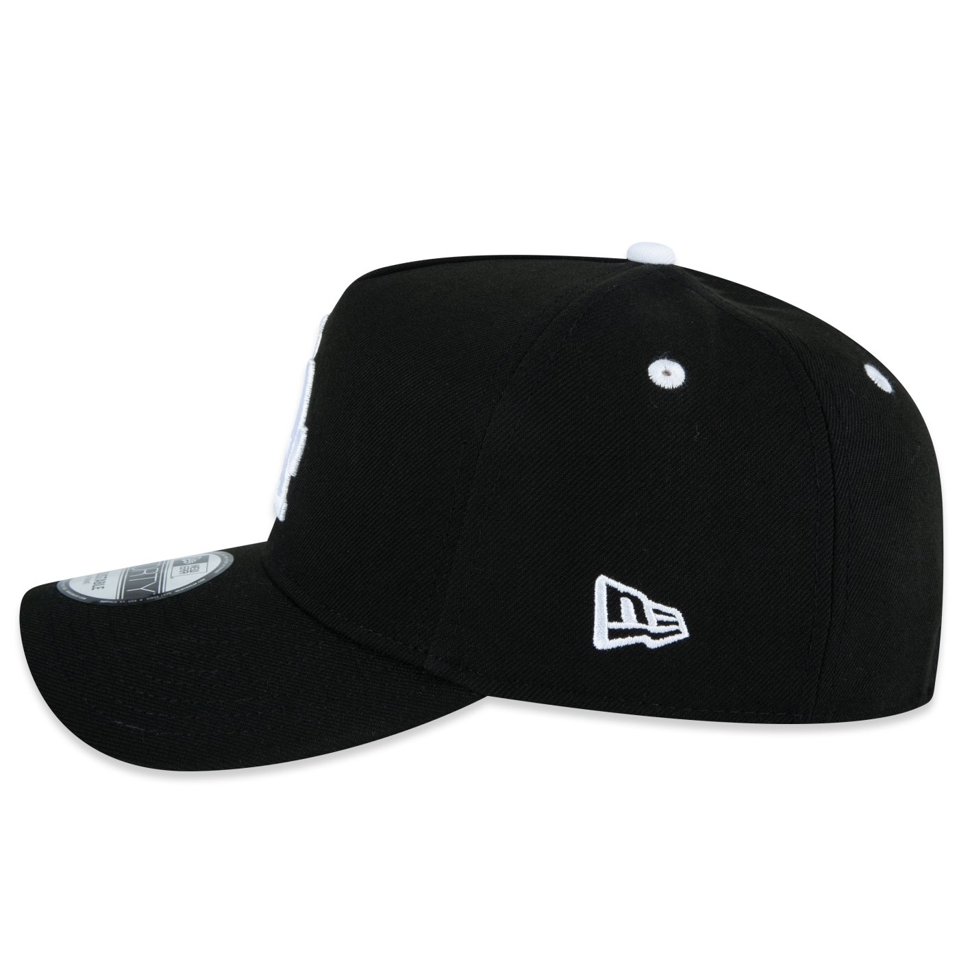 Bone New Era 9FORTY A-Frame Los Angeles Dodgers MLB Preto Preto 4