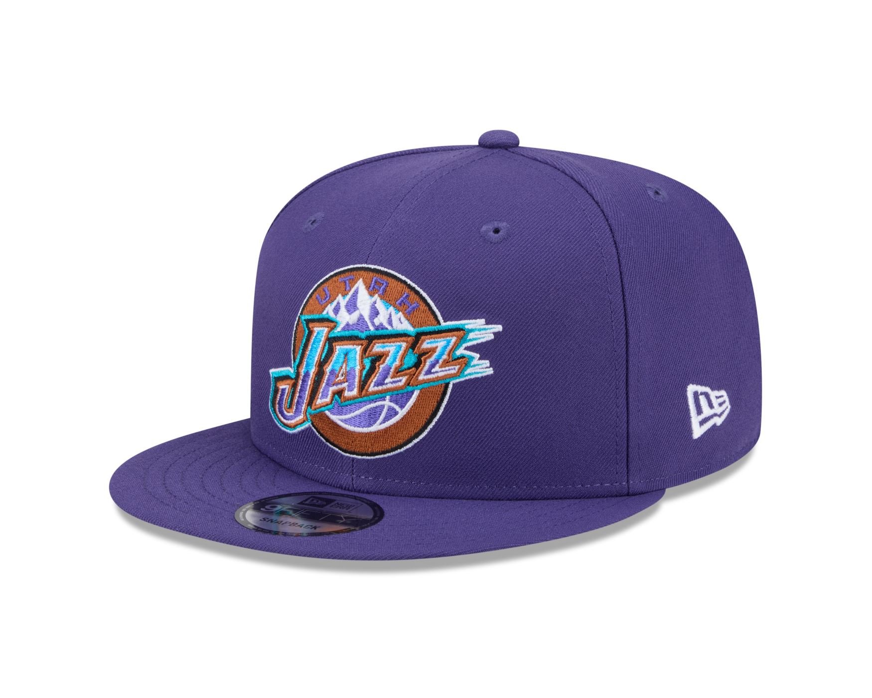 Bone New Era 9FIFTY Utah Jazz NBA Hardwood Roxo