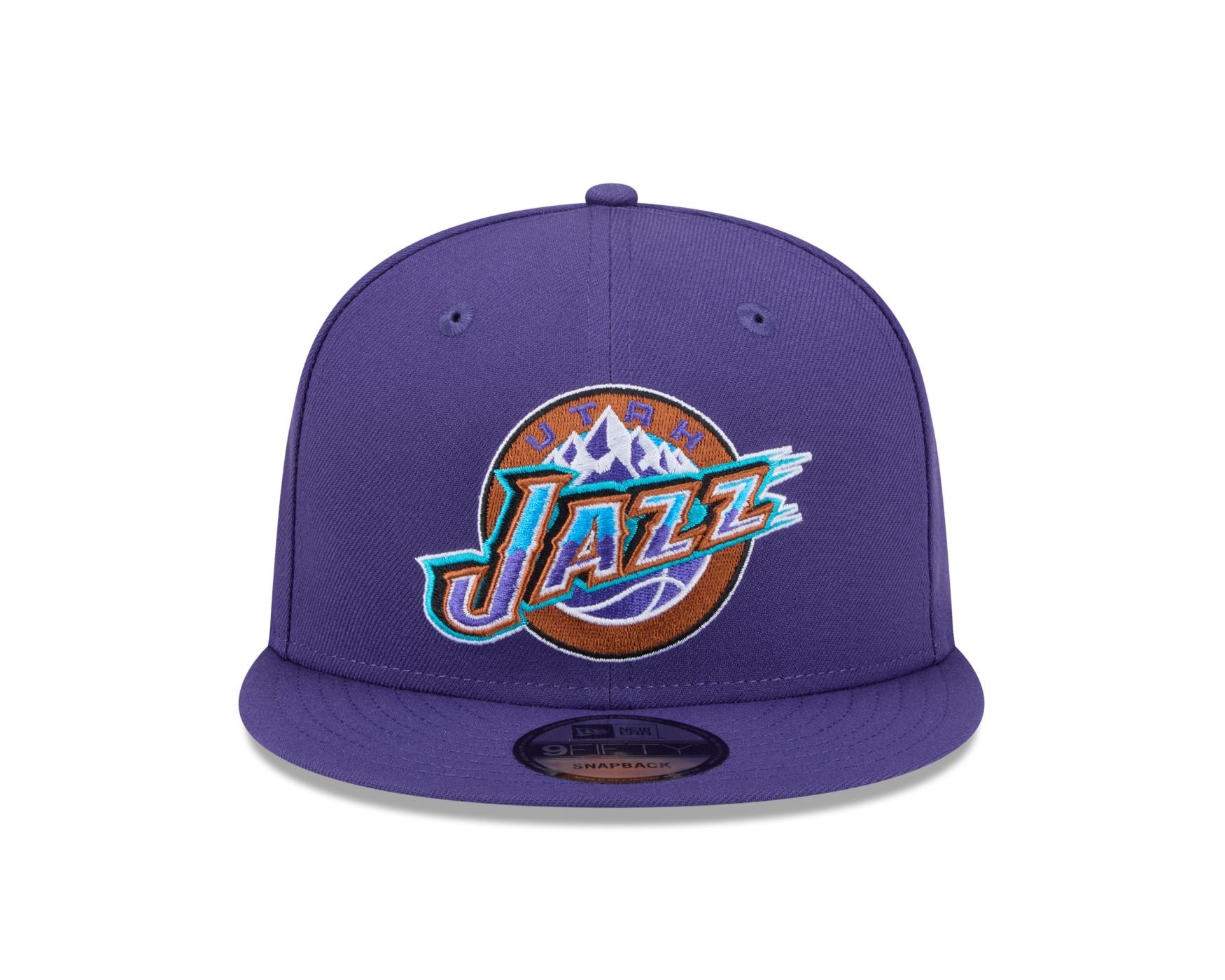 Bone New Era 9FIFTY Utah Jazz NBA Hardwood Roxo Roxo 2