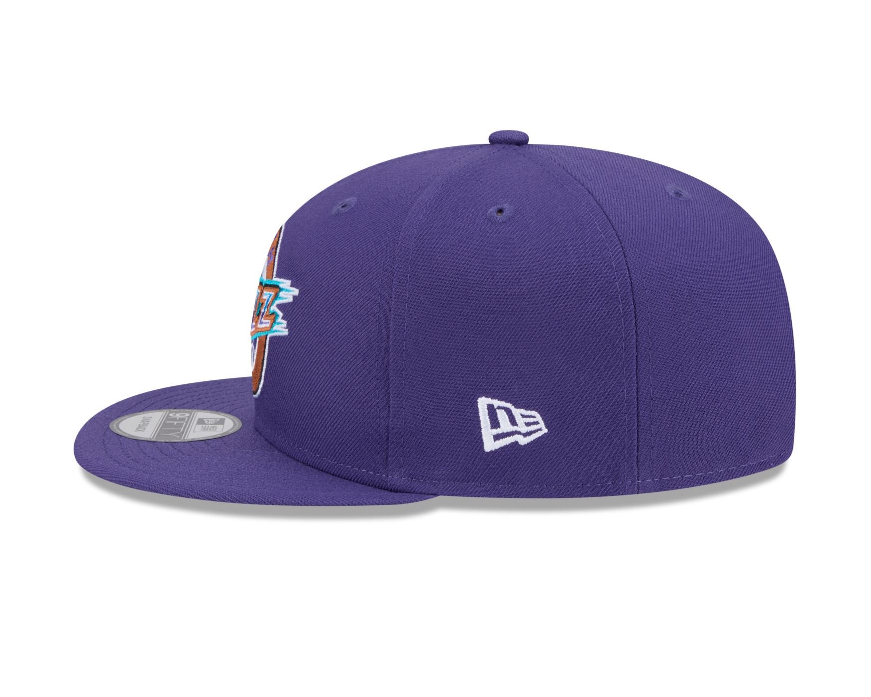 Bone New Era 9FIFTY Utah Jazz NBA Hardwood Roxo Roxo 3