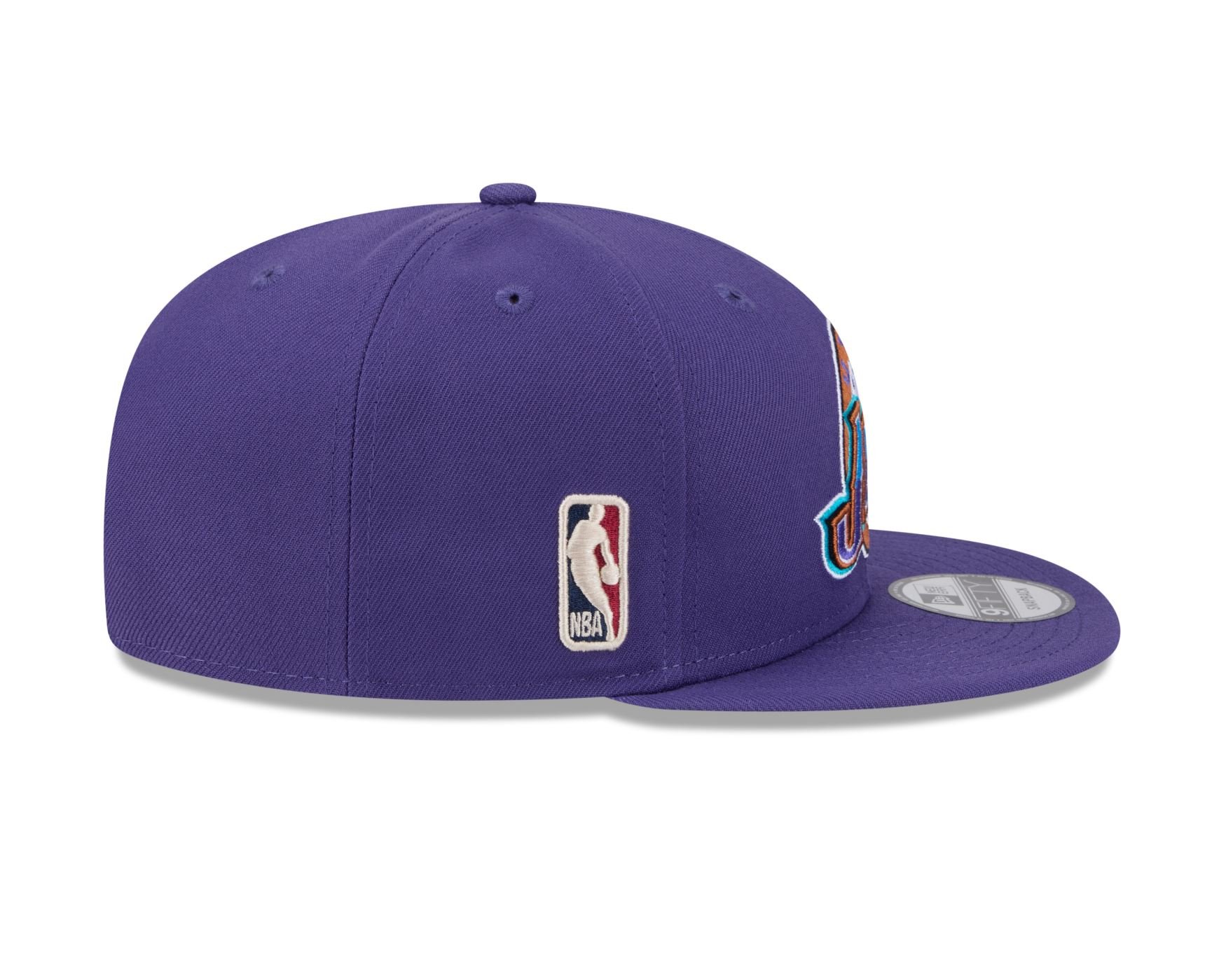 Bone New Era 9FIFTY Utah Jazz NBA Hardwood Roxo Roxo 5