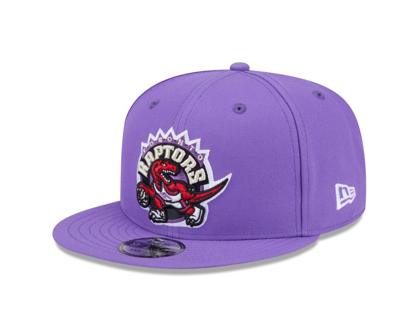Bone New Era 9FIFTY Toronto Raptors NBA Hardwood Roxo