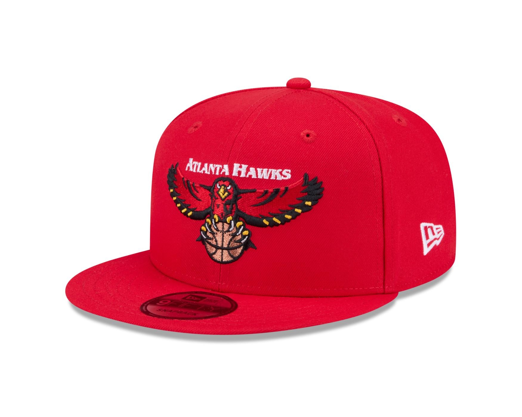 Bone New Era 9FIFTY Atlanta Hawks NBA Hardwood Vermelho