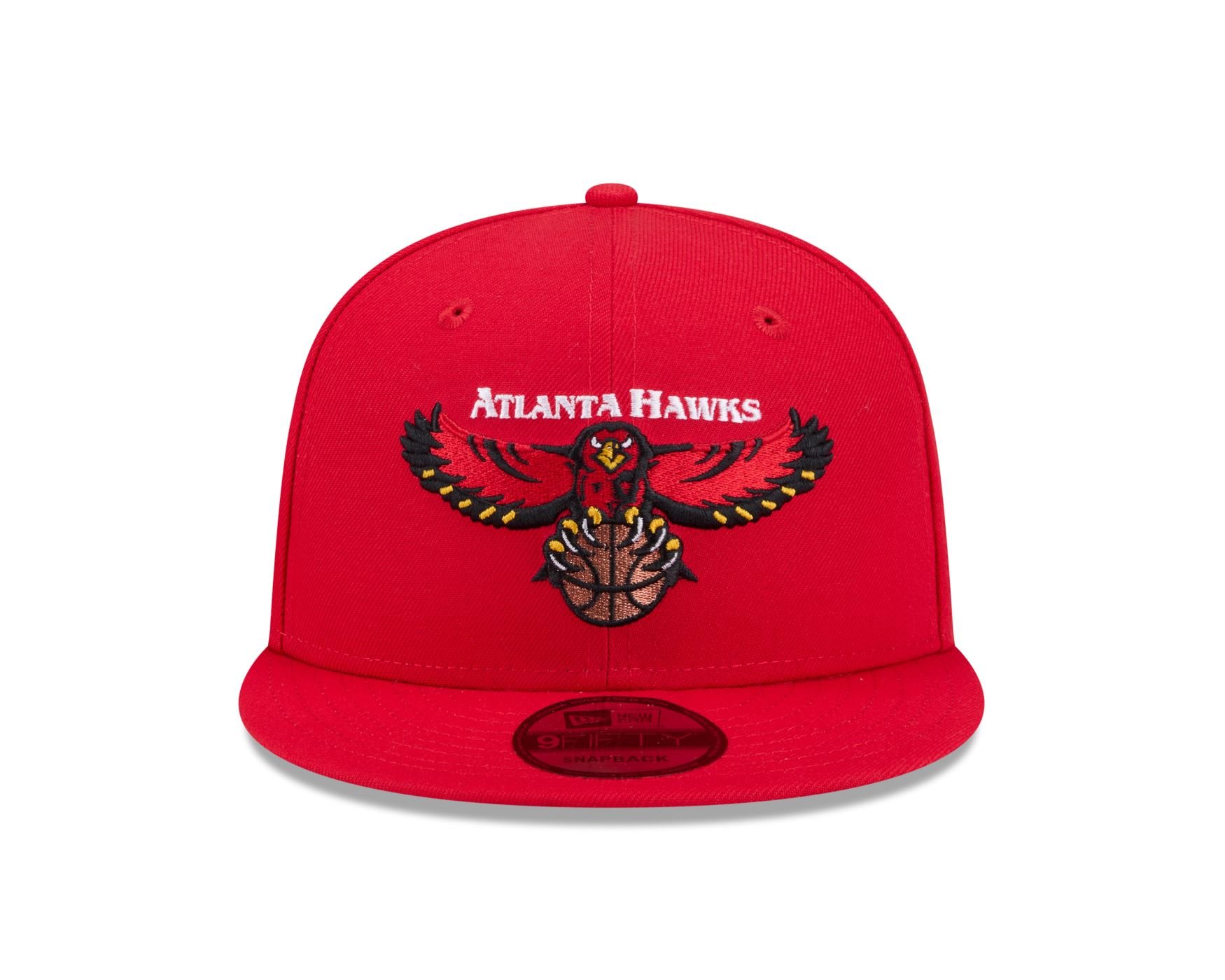 Bone New Era 9FIFTY Atlanta Hawks NBA Hardwood Vermelho Vermelho 2