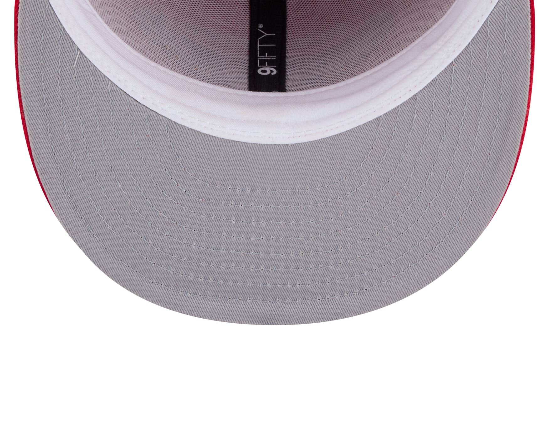 Bone New Era 9FIFTY Atlanta Hawks NBA Hardwood Vermelho Vermelho 6