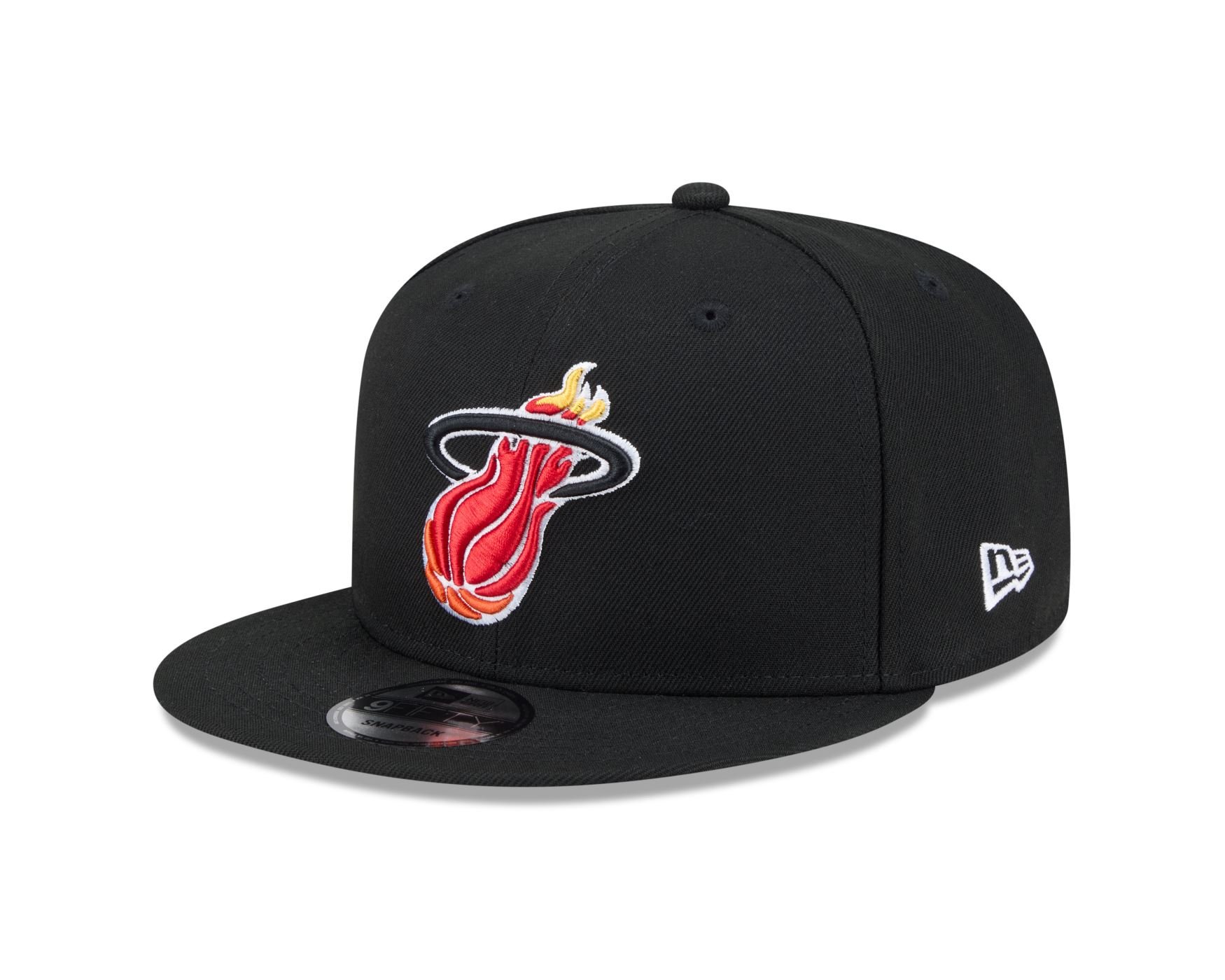 Bone New Era 9FIFTY Miami Heat NBA Hardwood Preto