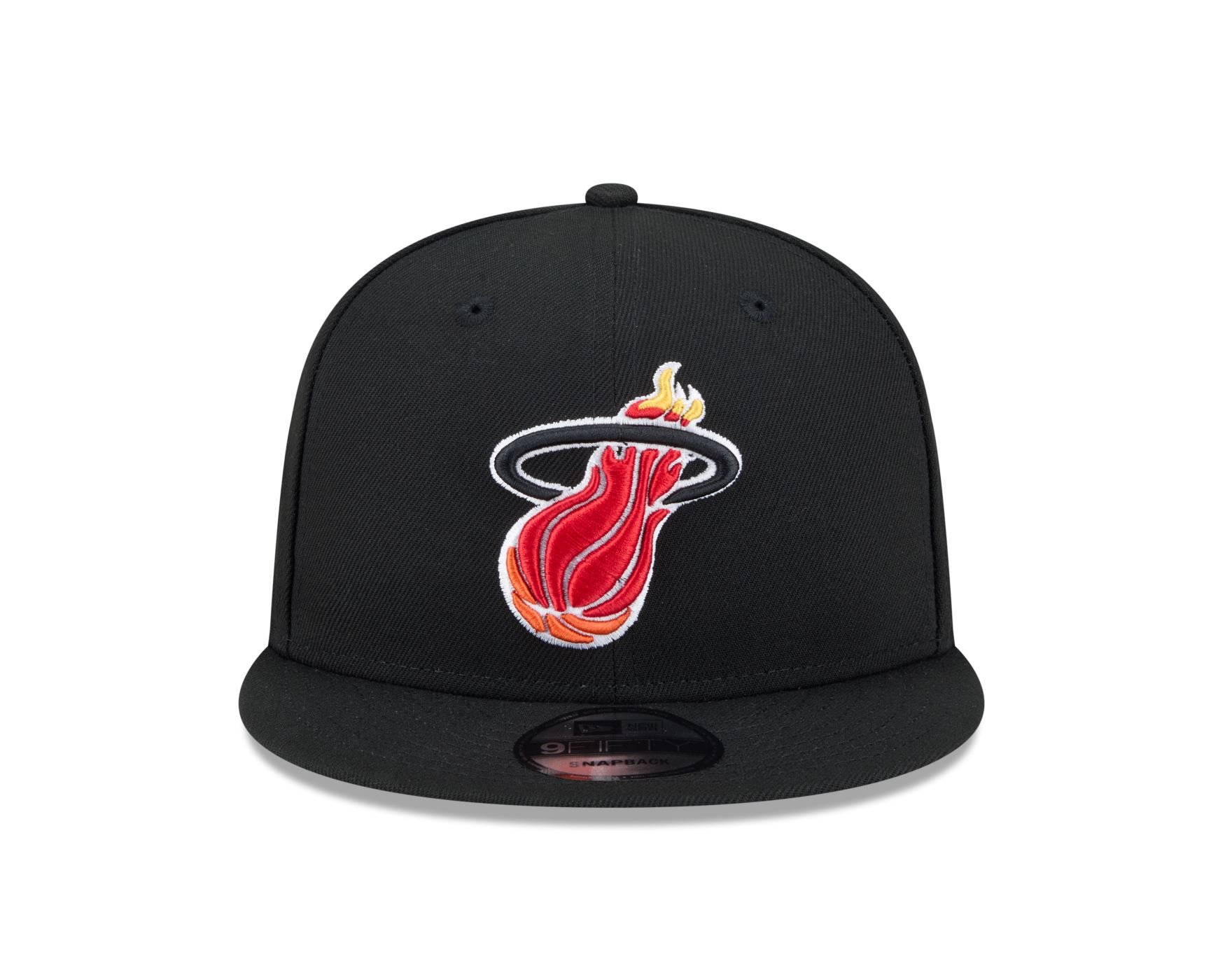 Bone New Era 9FIFTY Miami Heat NBA Hardwood Preto Preto 2