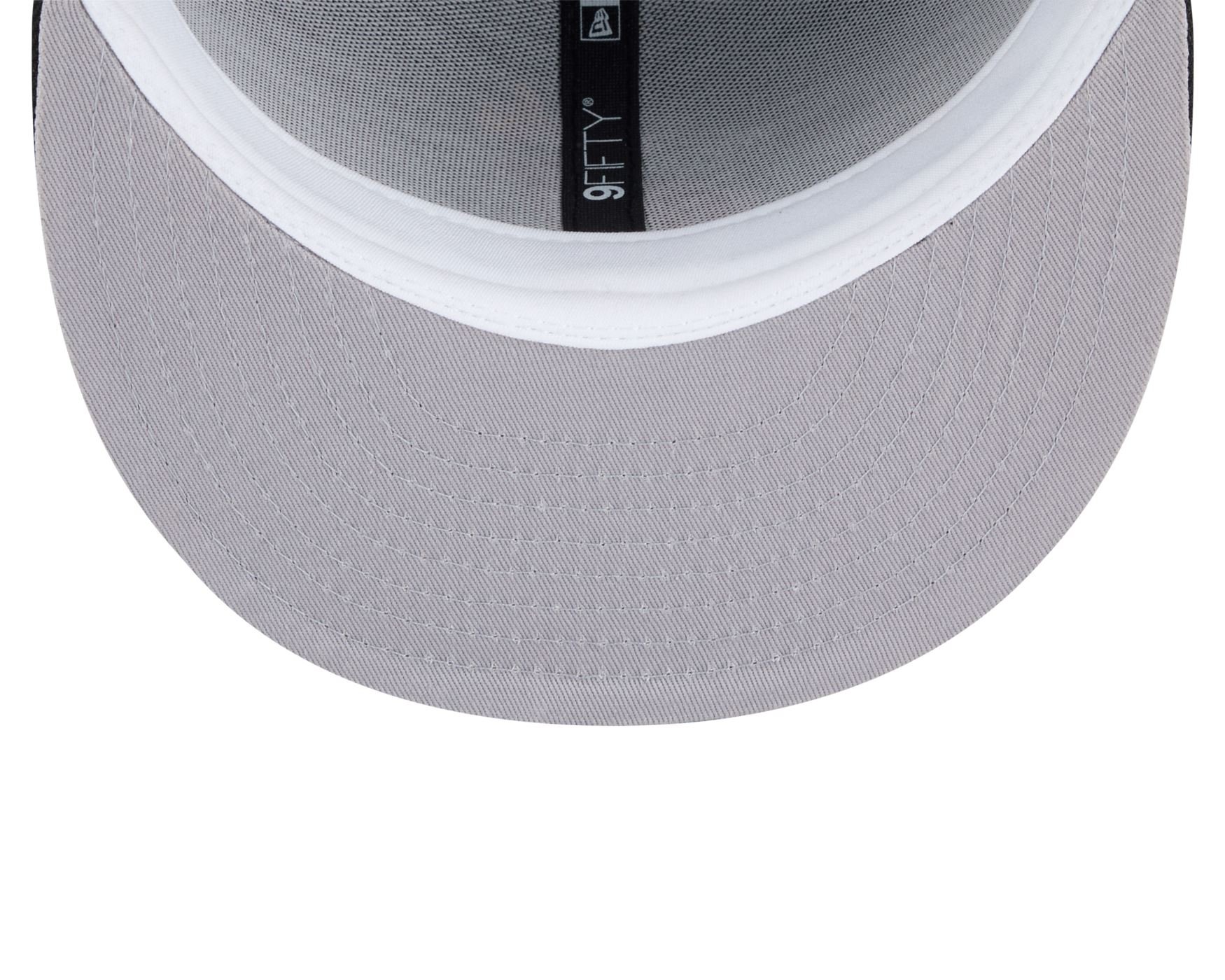 Bone New Era 9FIFTY Miami Heat NBA Hardwood Preto Preto 6