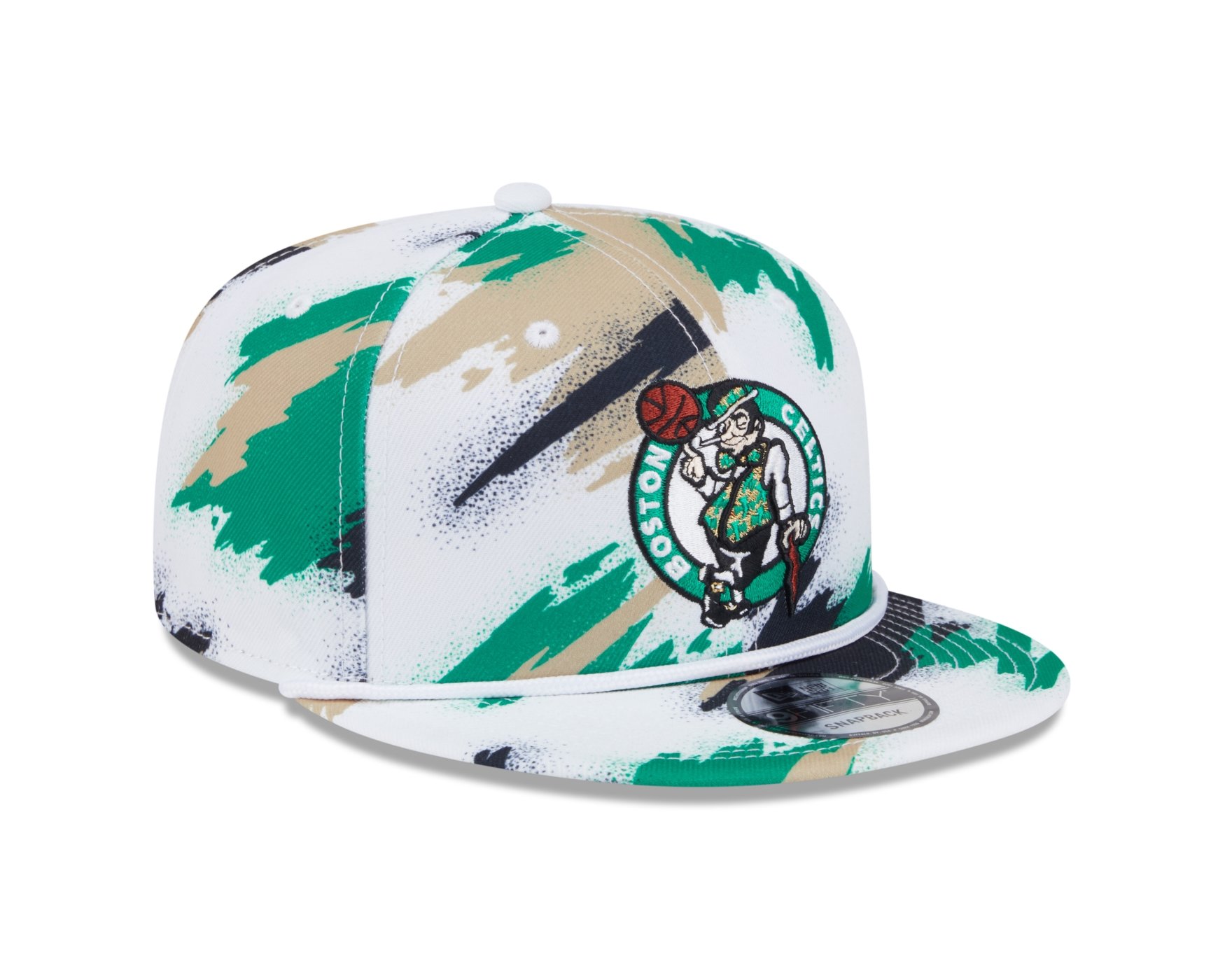 Bone New Era 9FIFTY SNAPBACK Boston Celtics NBA Branco Branco 2