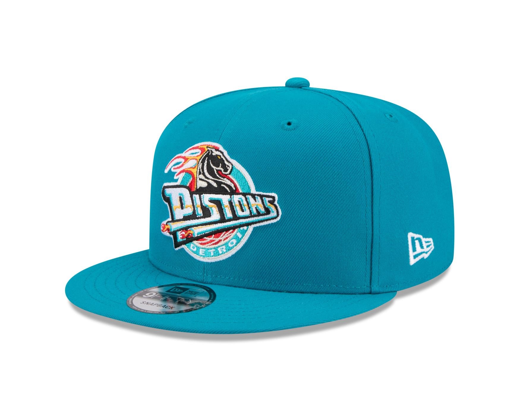 Bone New Era 9FIFTY Detroit Pistons NBA Hardwood Azul