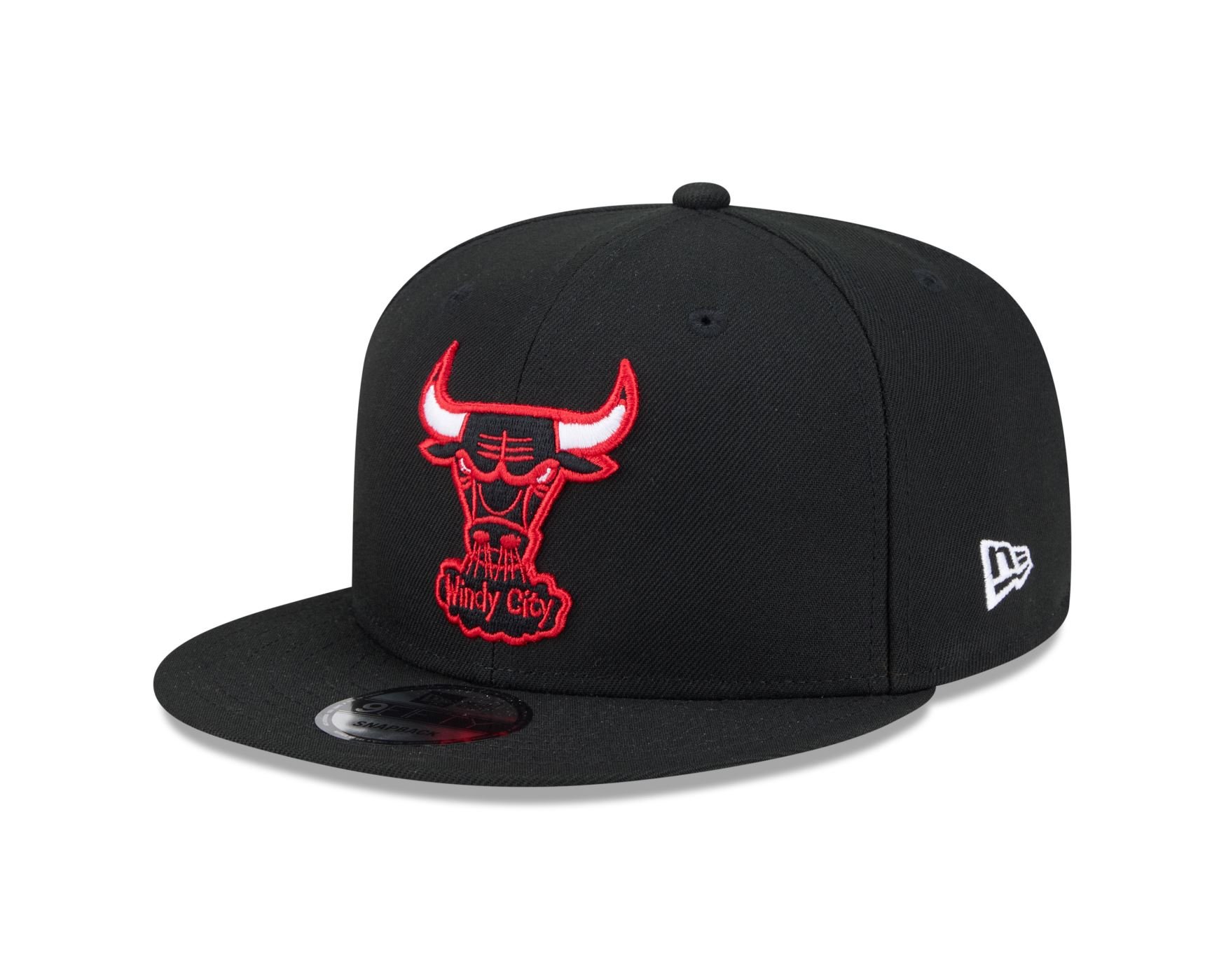 Bone New Era 9FIFTY Chicago Bulls NBA Hardwood Preto
