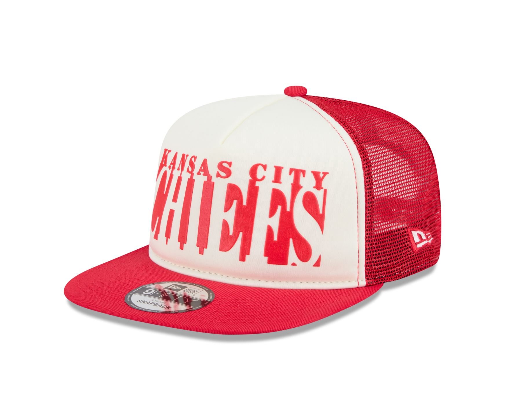 Bone New Era 9FIFTY A-FRAME SNAPBACK Kansas City Chiefs NFL Vermelho