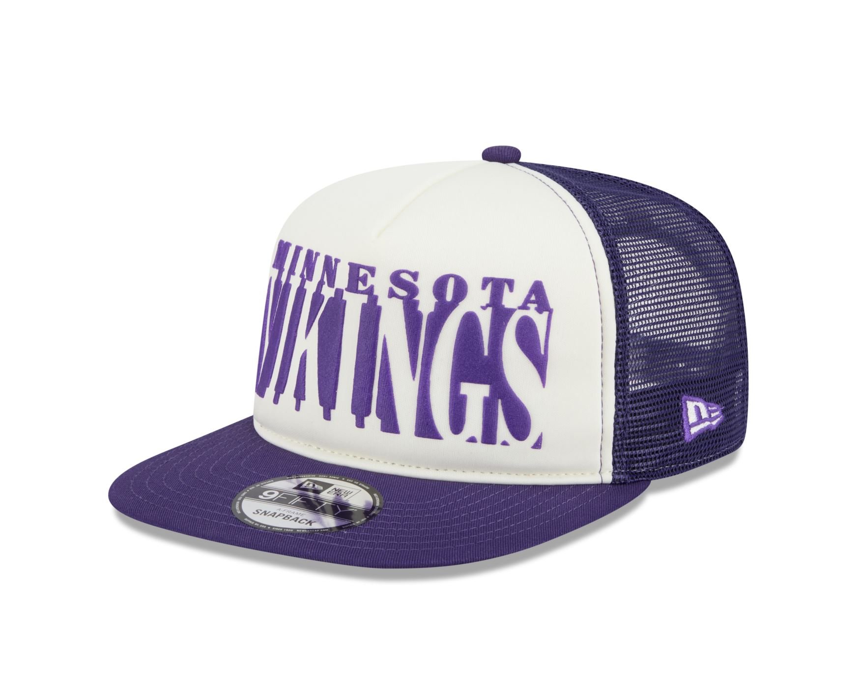 Bone New Era 9FIFTY A-FRAME SNAPBACK Minnesota Vikings NFL Roxo