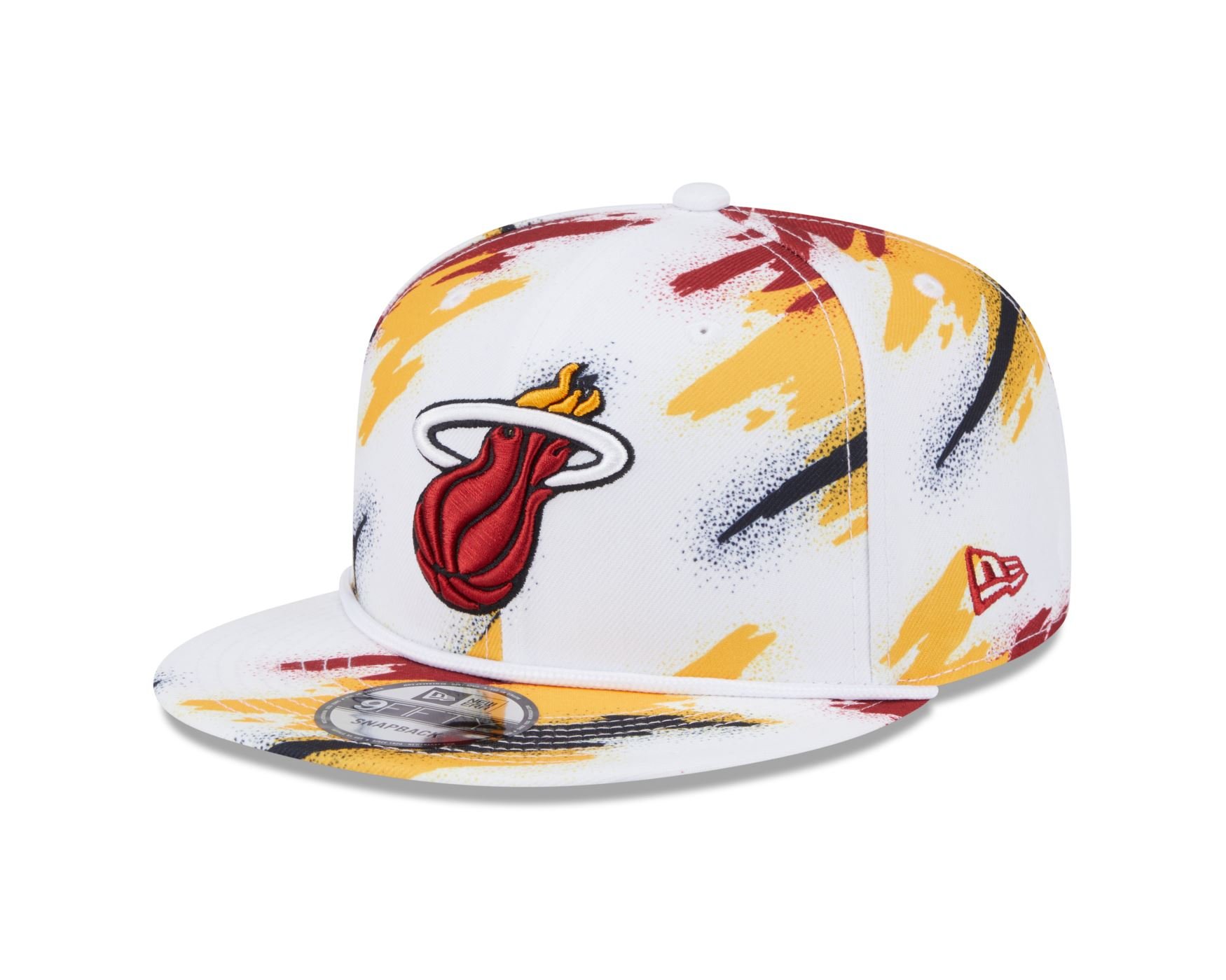 Bone New Era 9FIFTY SNAPBACK Miami Heat NBA Branco